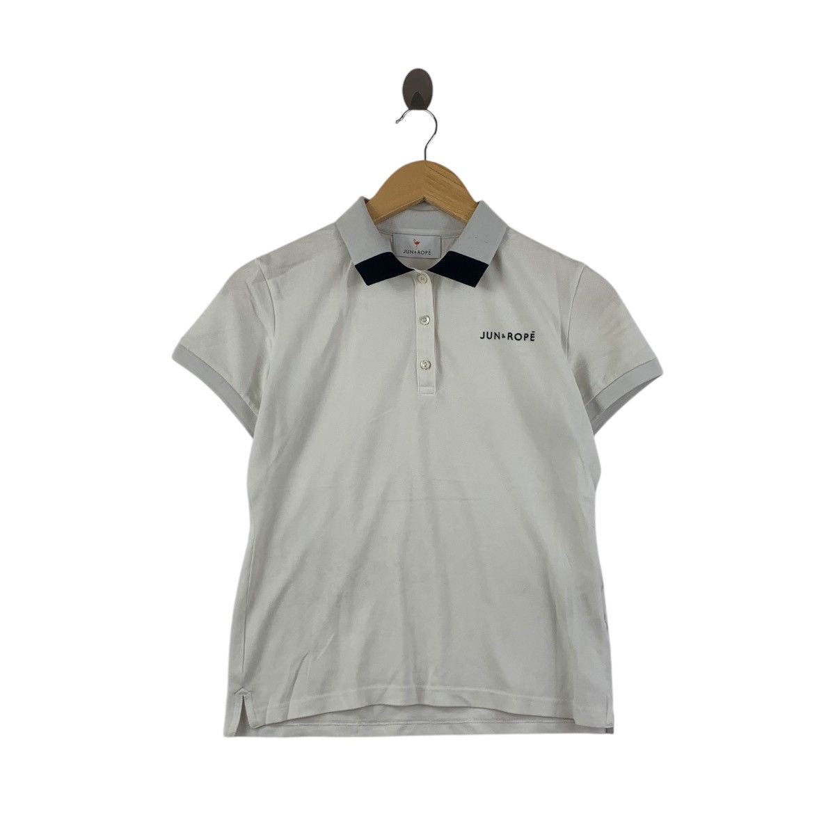Vintage ROPE JAPAN x JUN TAKAHASHI Crane Bird White Polo Tee Shirt Size S / US 4 / IT 40 - 1 Thumbnail