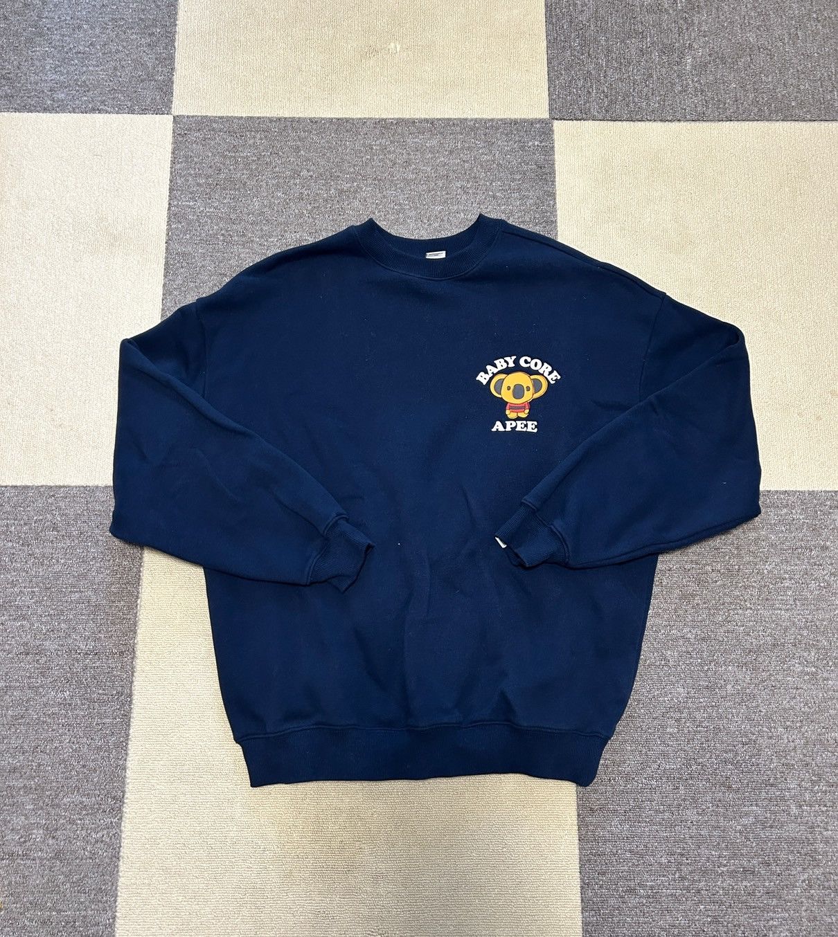 Bape Bape APEE BABY Koala Navy Sweatshirts NEW Size US L / EU 52-54 / 3 - 1 Thumbnail