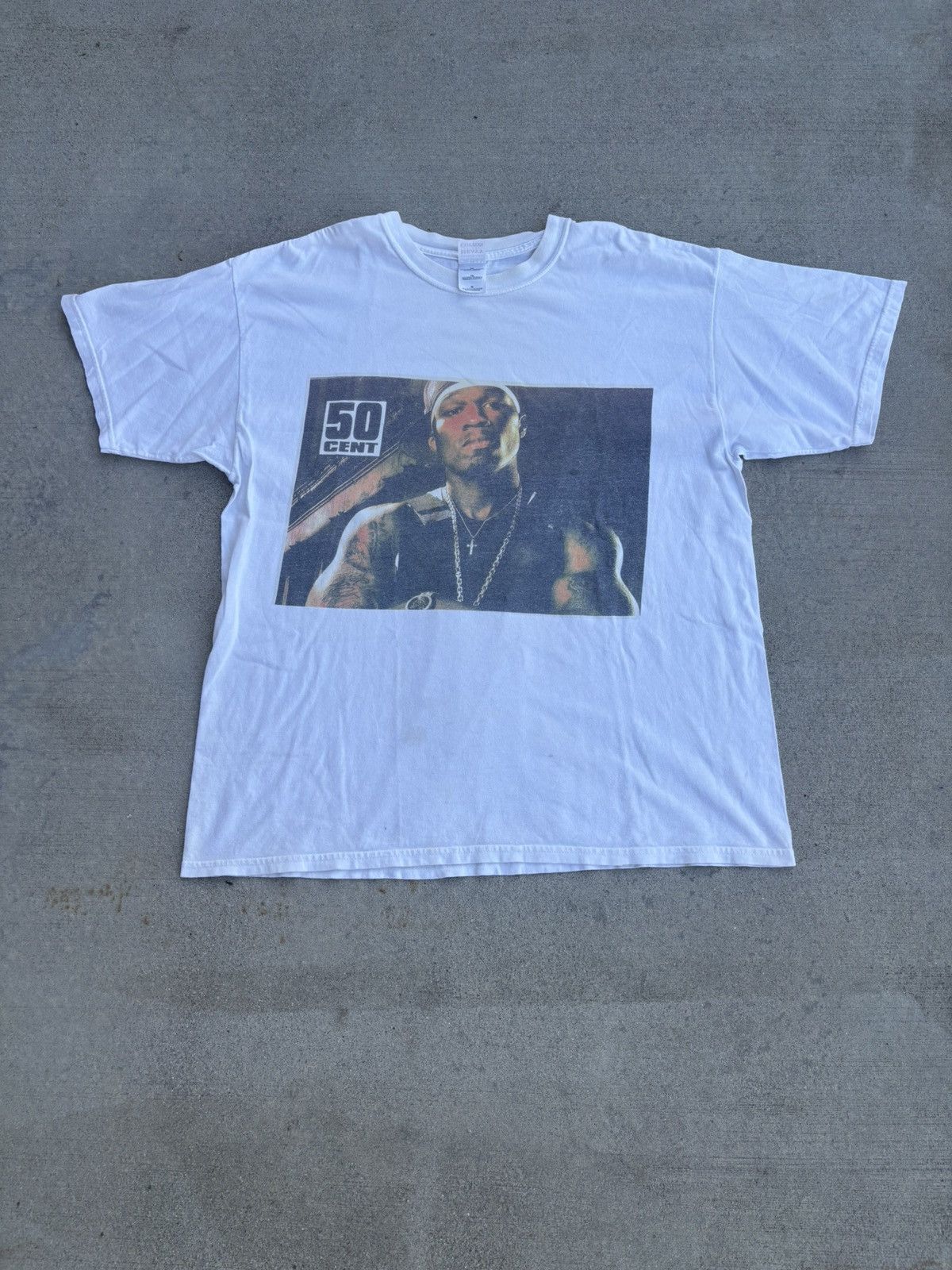 Rap Tees Vintage Y2K 2000s 50 Cent Rap T Shirt Size US XL / EU 56 / 4 - 1 Thumbnail