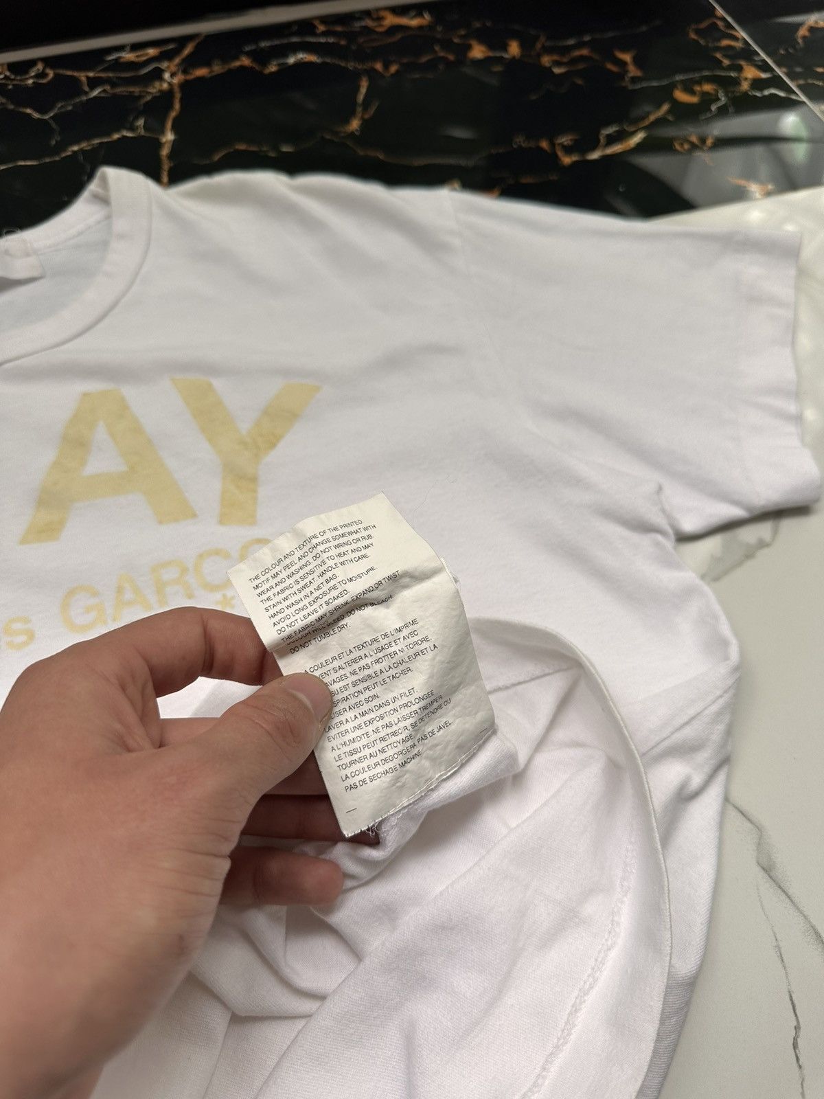 Comme des Garcons × Vintage CDG VINTAGE BIG LOGO STREETWEAR LUXURY T-SHIRT Size US M / EU 48-50 / 2 - 8 Thumbnail