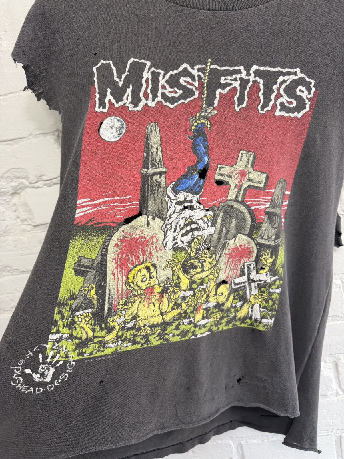 Vintage Vintage 90's Misfits chopped shirt Size US L / EU 52-54 / 3 - 10 Thumbnail
