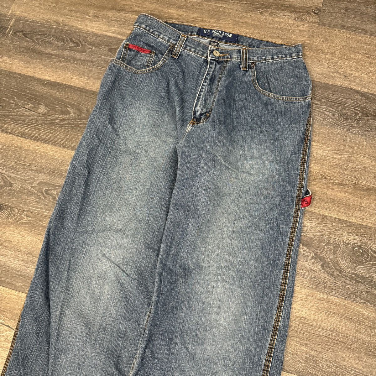 JNCO × U.S. Polo Assn. × Vintage Vintage Y2K US POLO ASSN embroidered baggy carpenter pants Size US 32 / EU 48 - 4 Thumbnail