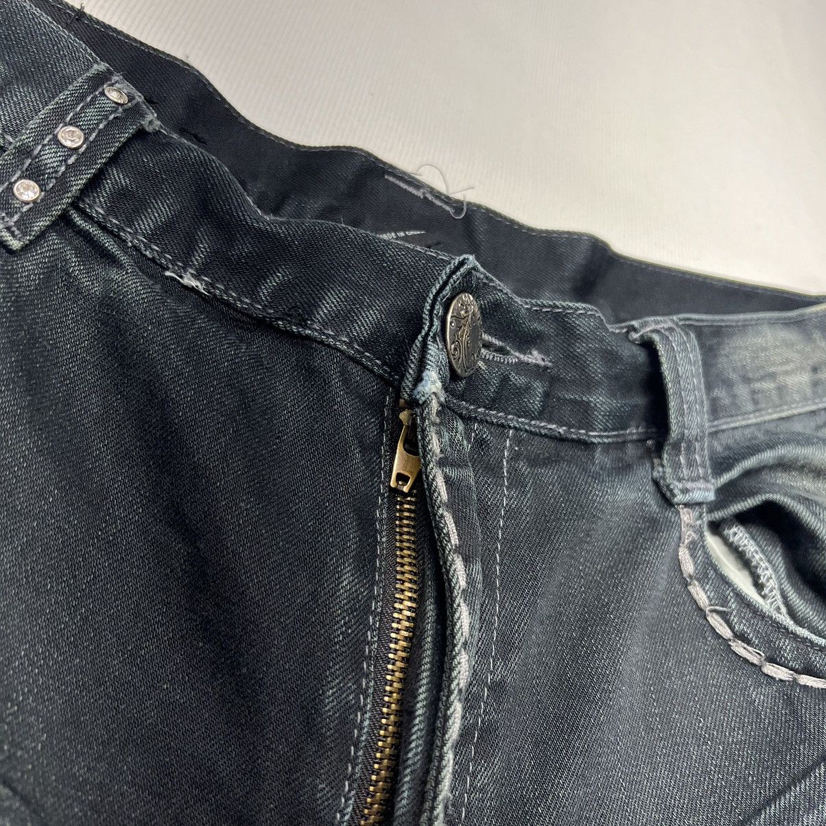 Imperious × Vintage Imperious Delf Jeans Black Denim Stitch Cross Pocket Y2K Size US 38 / EU 54 - 7 Thumbnail
