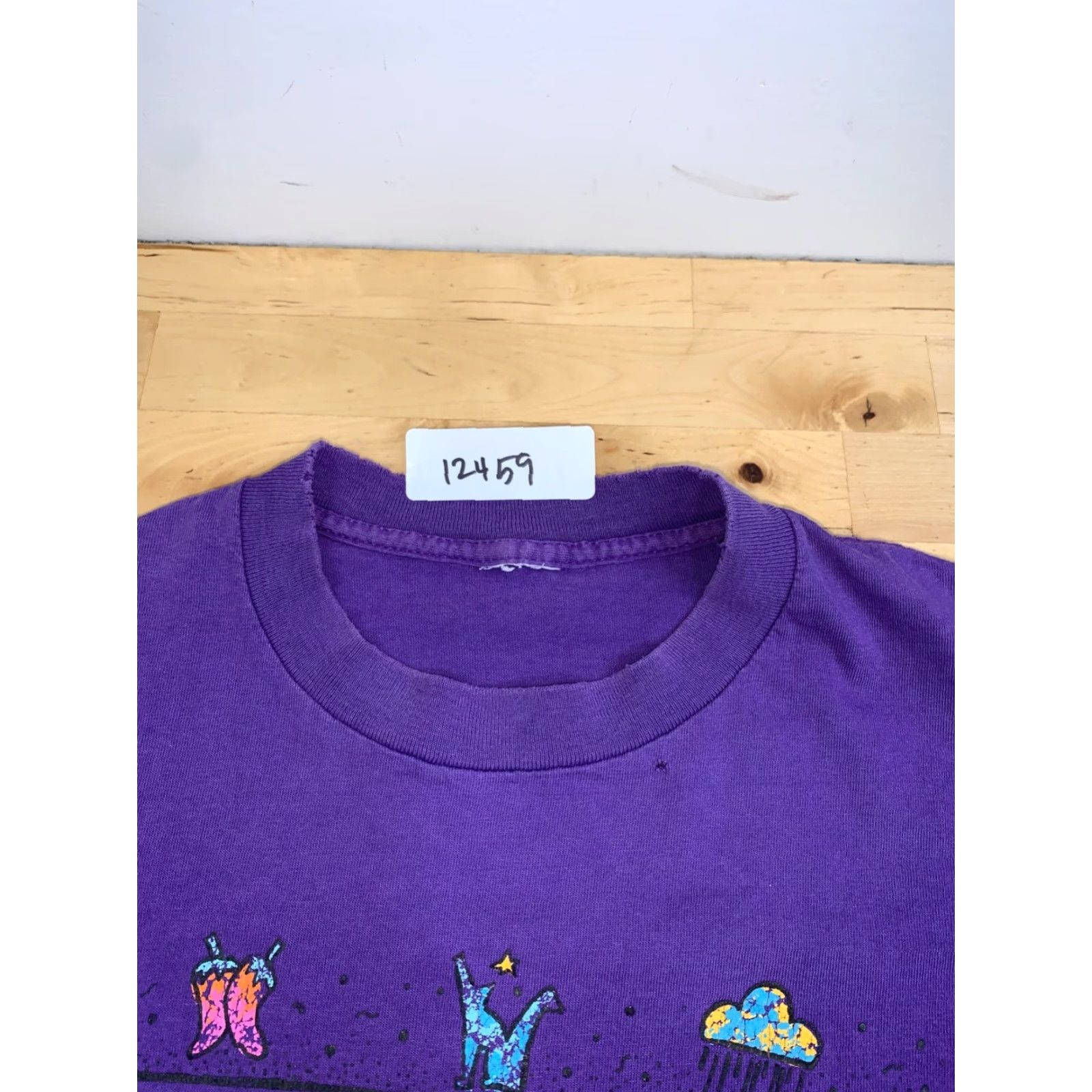 Vintage VINTAGE New Mexico Travel Destination Shirt Mens L Purple Southwest 90s T-Shirt Short Sleeve Crew Neck Cotton Cowboy Size US L / EU 52-54 / 3 - 2 Thumbnail