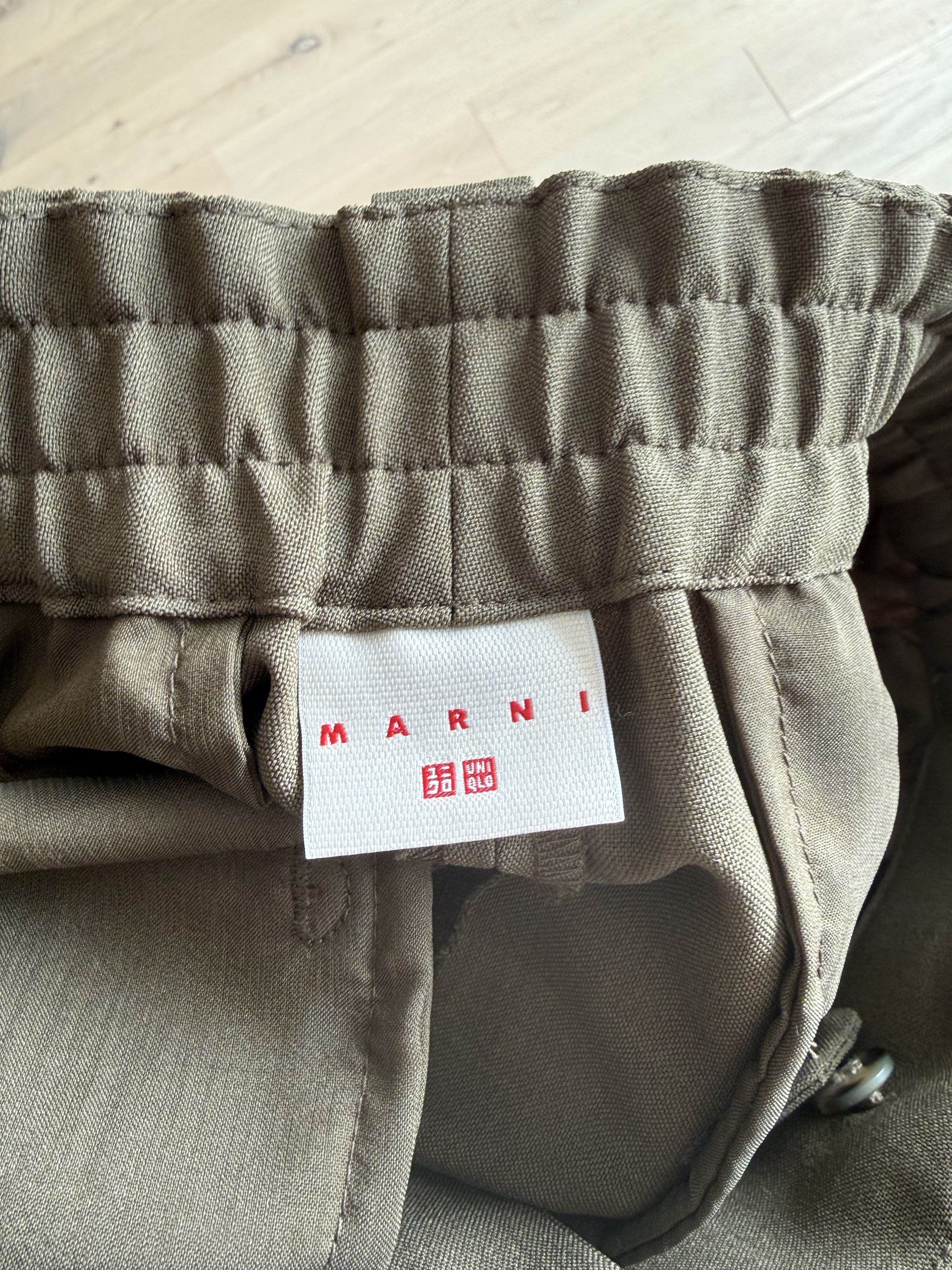 Marni × Uniqlo Uniqlo x Marni SS22 Wide Fit Easy Pants Olive Green Size S Size US 30 / EU 46 - 3 Thumbnail