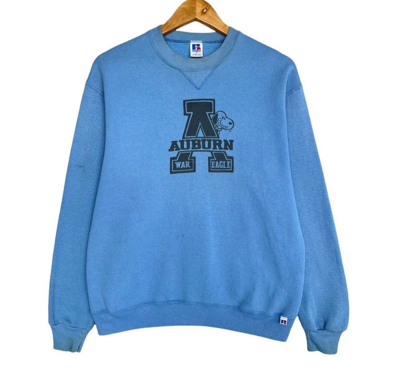Russell Athletic Vintage 90s Russell Peanuts Auburn Baggy Boxy Sweatshirt Size US M / EU 48-50 / 2 - 1 Thumbnail