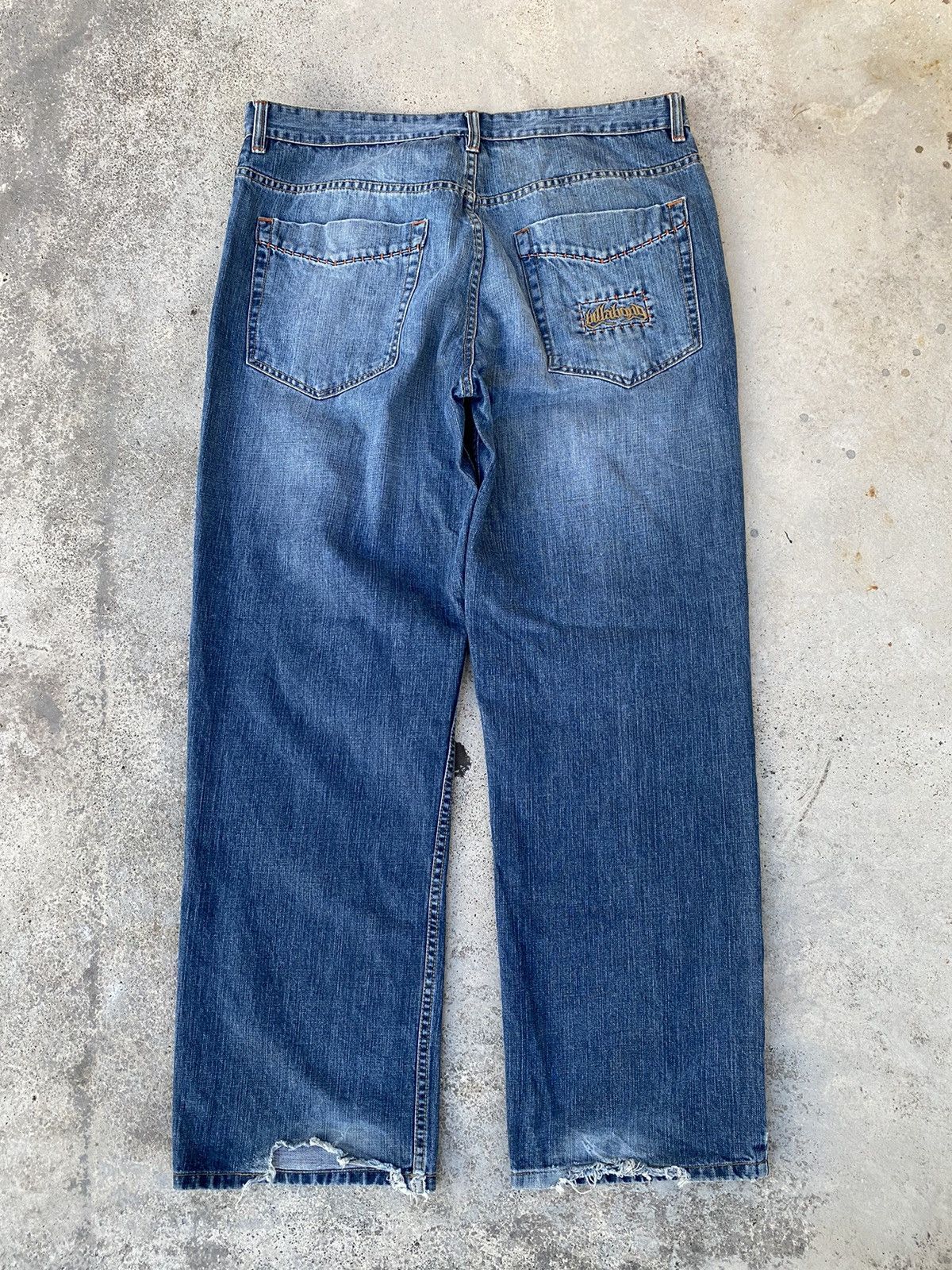 image of Vintage Y2K Billabong Baggy Jeans Jnco Styled in Blue, Men's (Size 38)