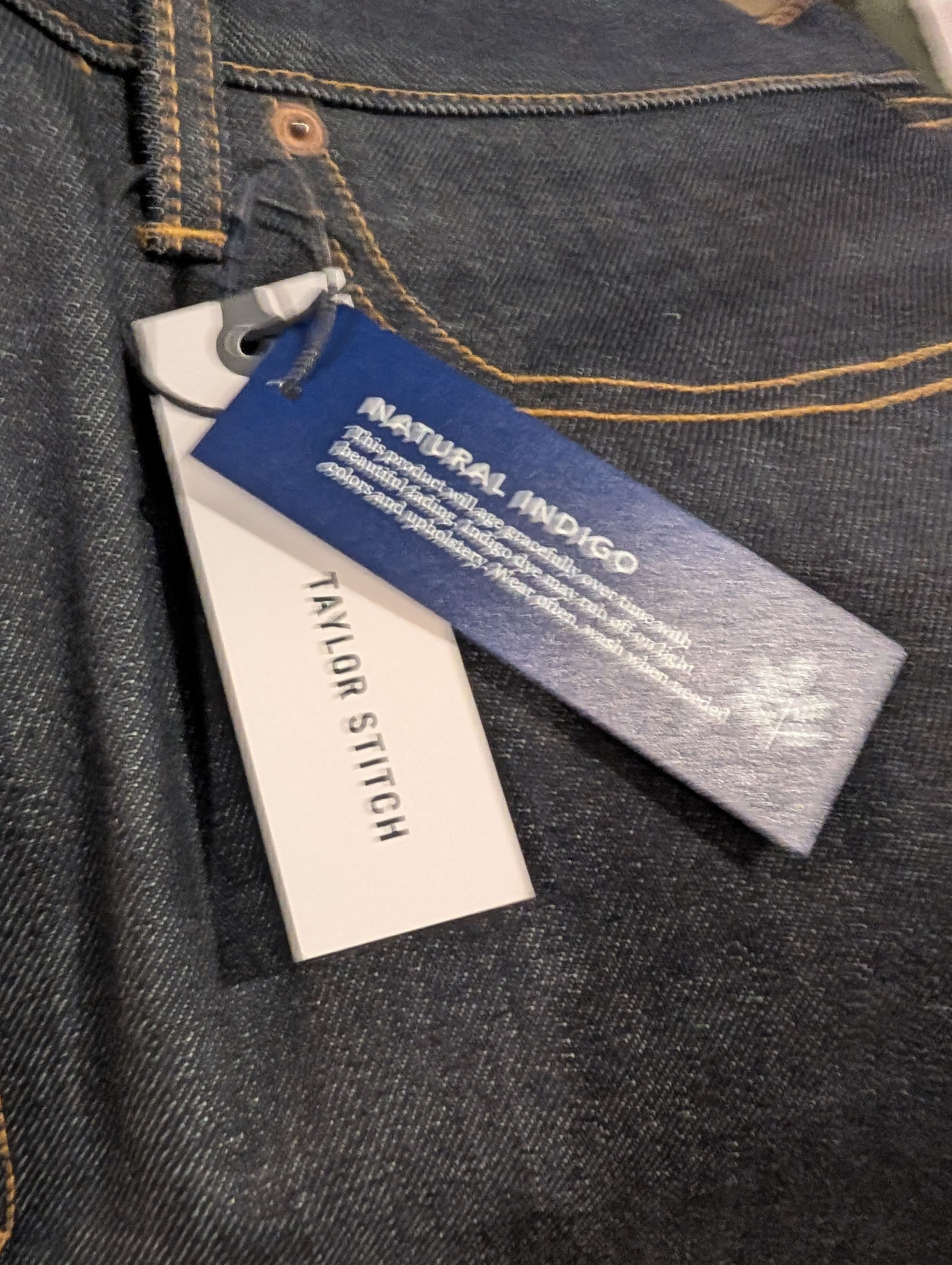 Taylor Stitch The Democratic Jean in Cone Mills Selvage & Cordura Denim. Size US 38 / EU 54 - 2 Thumbnail