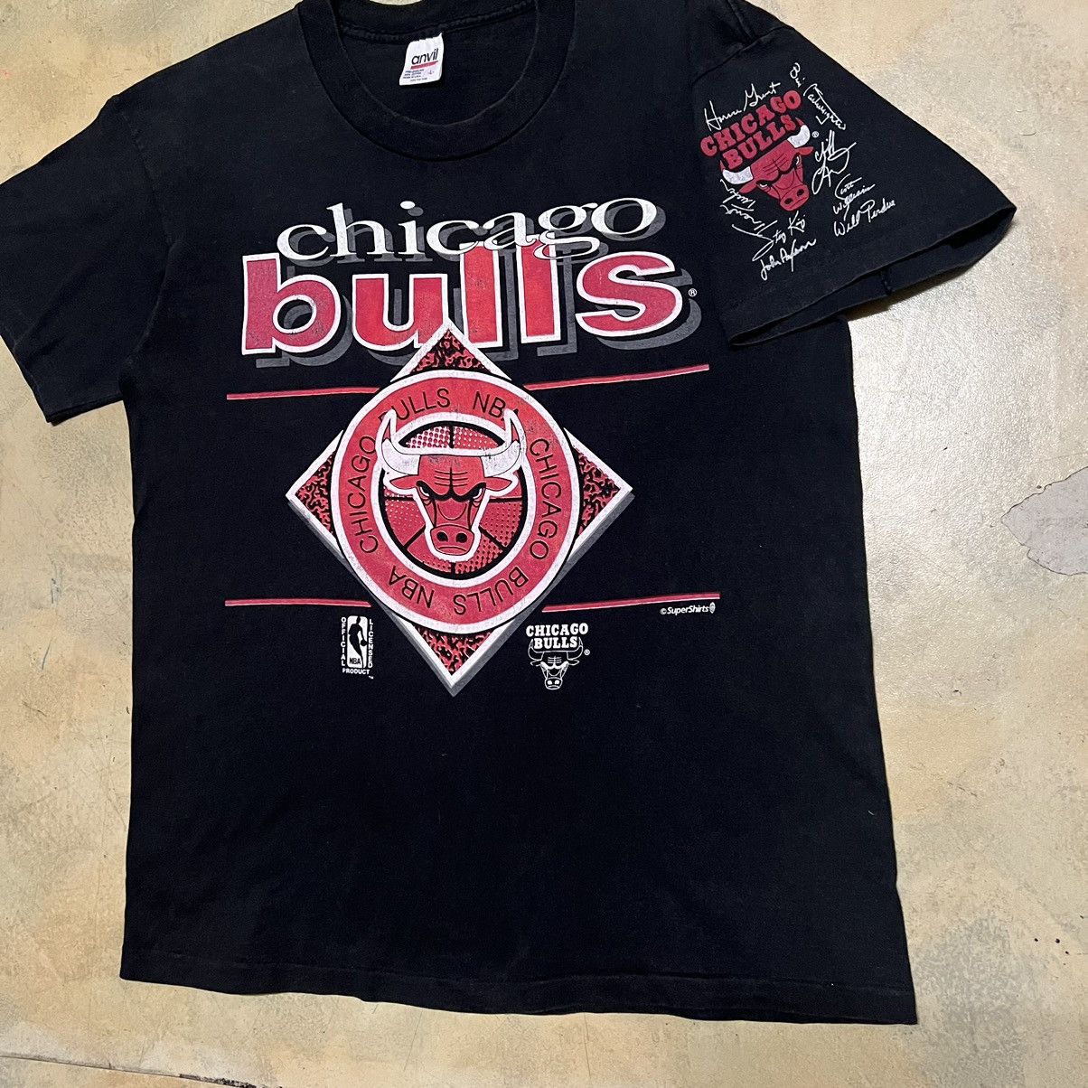 NBA Vintage Chicago Bulls NBA Big Logo T Shirt Size US L / EU 52-54 / 3 - 2 Thumbnail