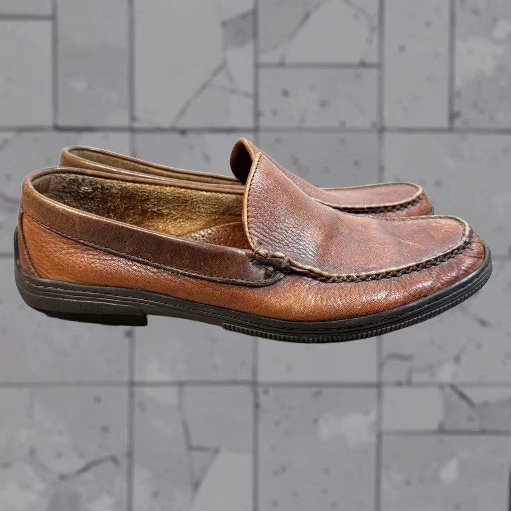 Footjoy VTG FootJoy Brown Leather Loafers Slip-On Moc Toe Comfort Mens 10 Size US 10 / EU 43 - 1 Thumbnail