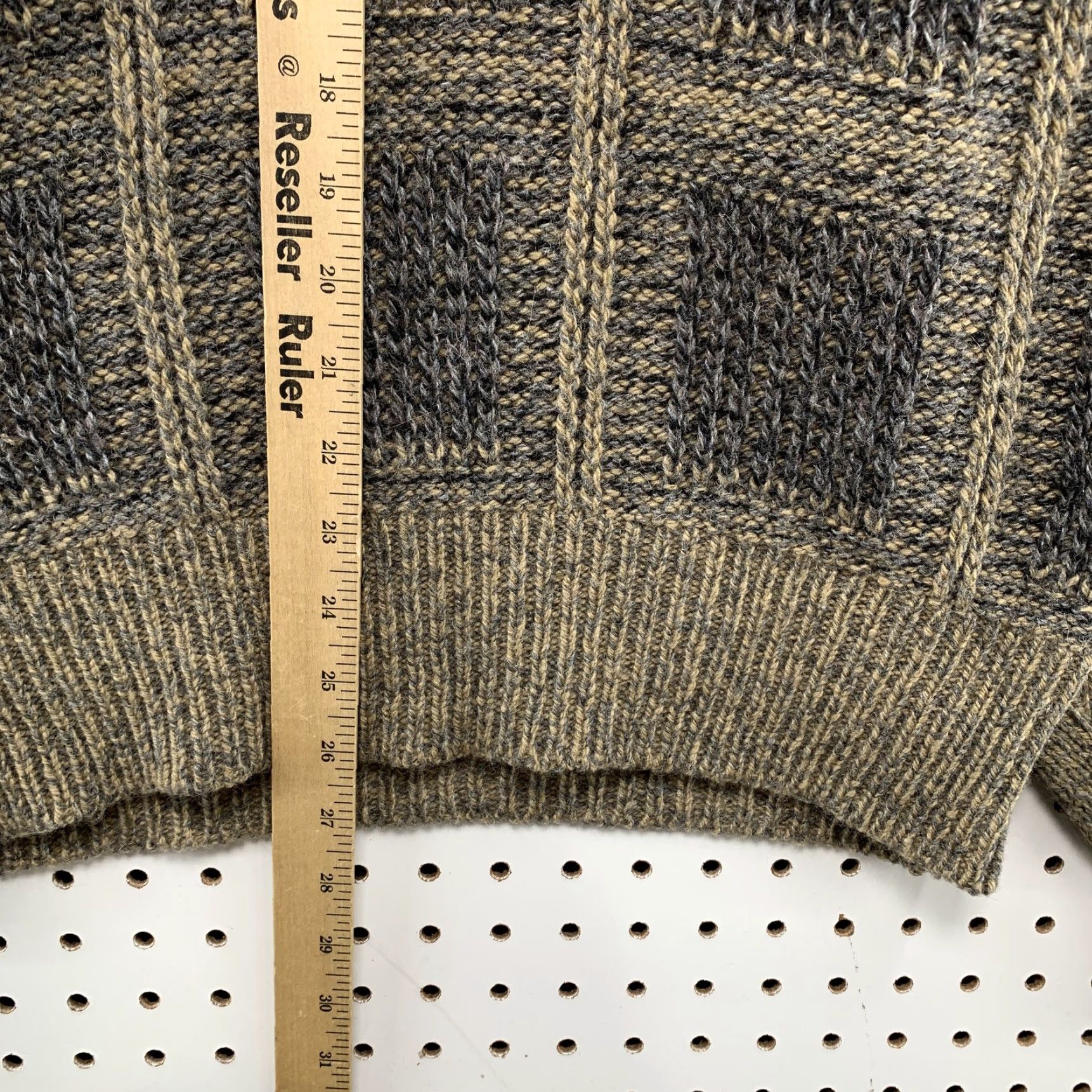 CO VINTAGE Environmental Clothing Co. Wool Knit Sweater Large Brown 90s Pullover Mens Size US L / EU 52-54 / 3 - 7 Thumbnail