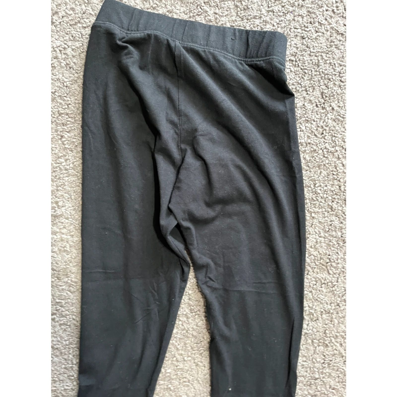 Vintage Aéropostale Black Leggings Women’s Size Medium Crop - Women's Activewear Leggings M Black Ankle Fit 90s? Size 32" / US 10 / IT 46 - 4 Thumbnail