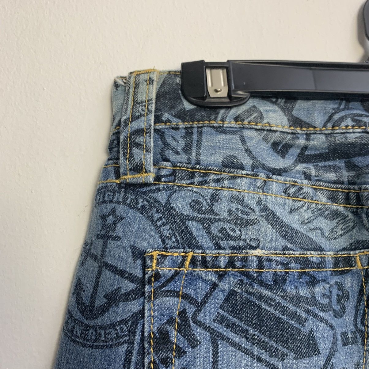 If Six Was Nine Rare Co&Lu Jeans Allover Graphic Print Denim Size US 30 / EU 46 - 15 Thumbnail