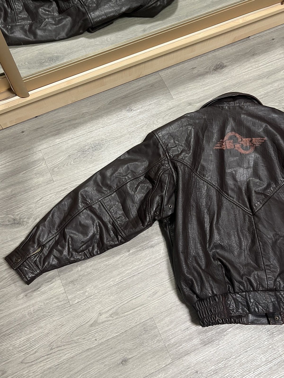 Vintage Kawasaki vintage leather aviator jacket Size US L / EU 52-54 / 3 - 8 Thumbnail