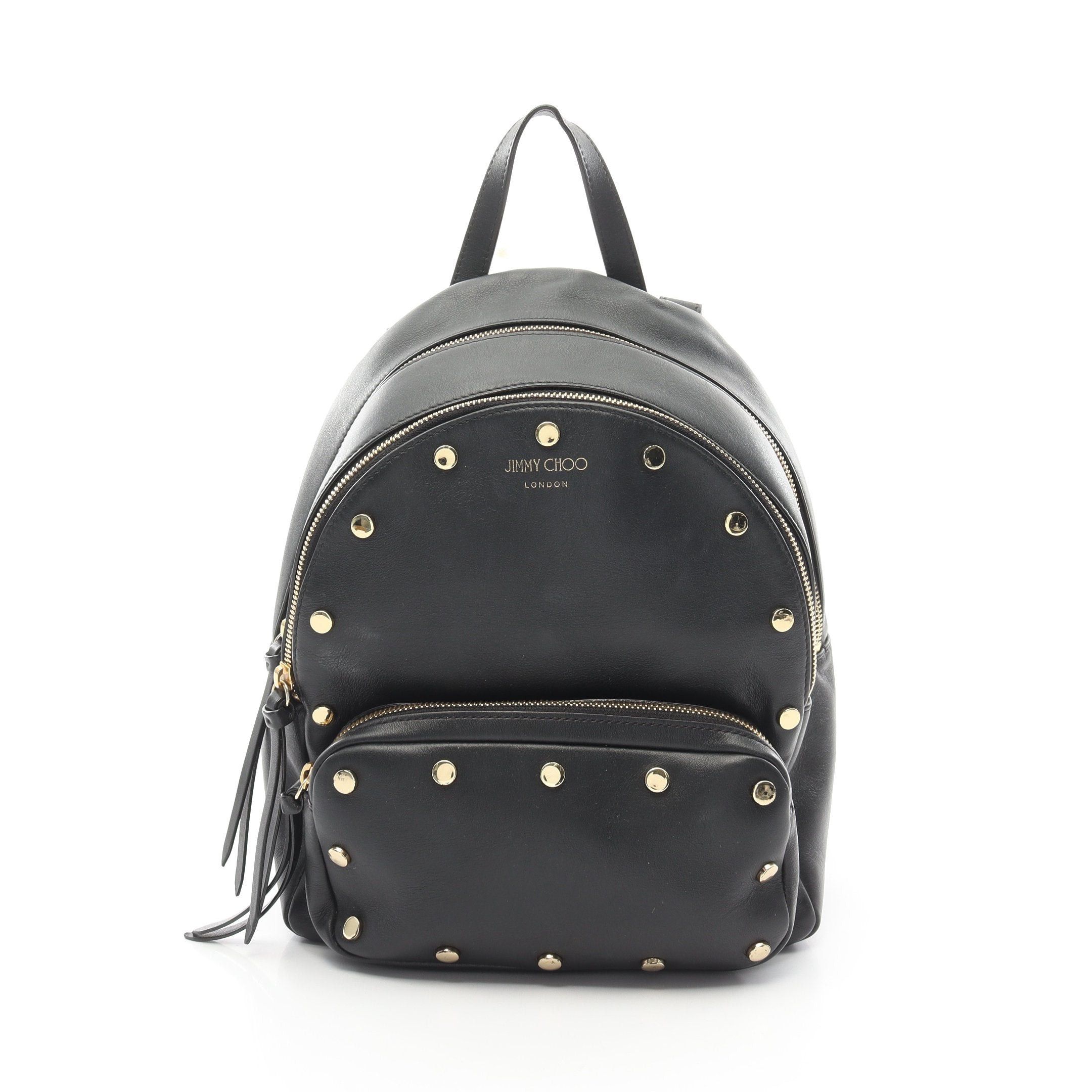 Jimmy Choo Jimmy Choo Lockett Backpack Rucksack Leather Black Size ONE SIZE - 1 Thumbnail