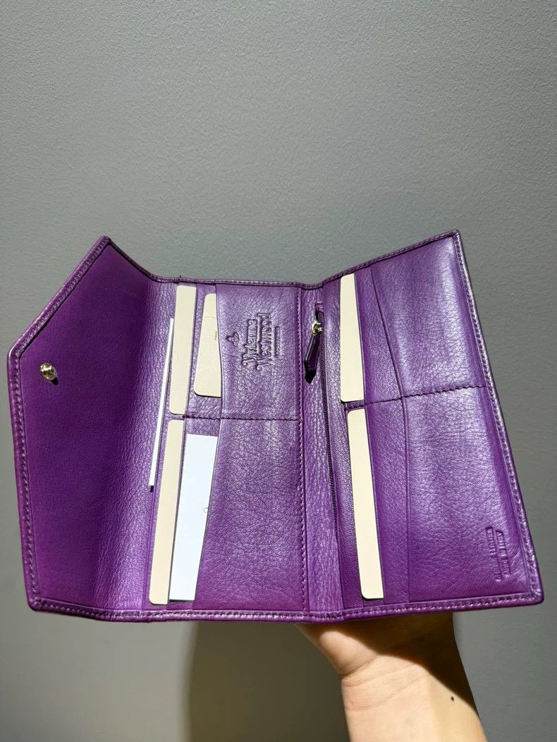 Vivienne Westwood Vivienne Westwood Purple calf leather embossed embossed fo Size ONE SIZE - 3 Thumbnail