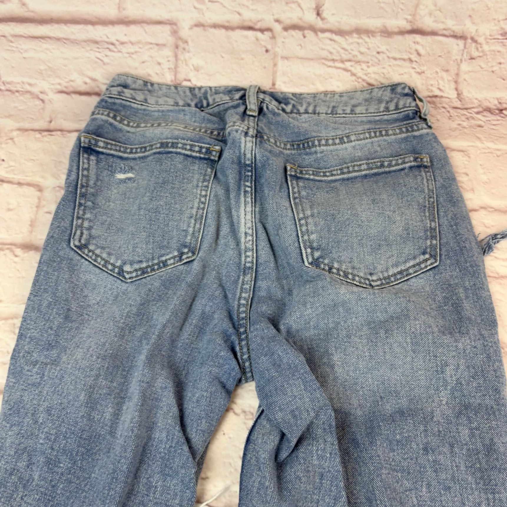 Pacsun VINTAGE? No, actually not vintage. PacSun Jeans Womens 25 Blue Mom Jean Distressed Ripped High Rise 26x26 Size 42" / US 20 - 4 Thumbnail