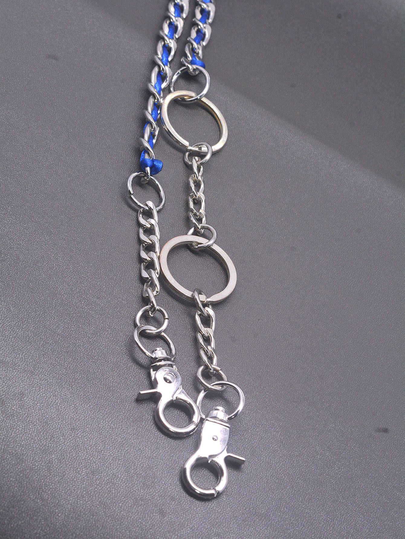 Japanese Brand × Jewelry 30-Inch Biker Pants Chain with Blue Thread 9mm Link Size ONE SIZE - 2 Thumbnail