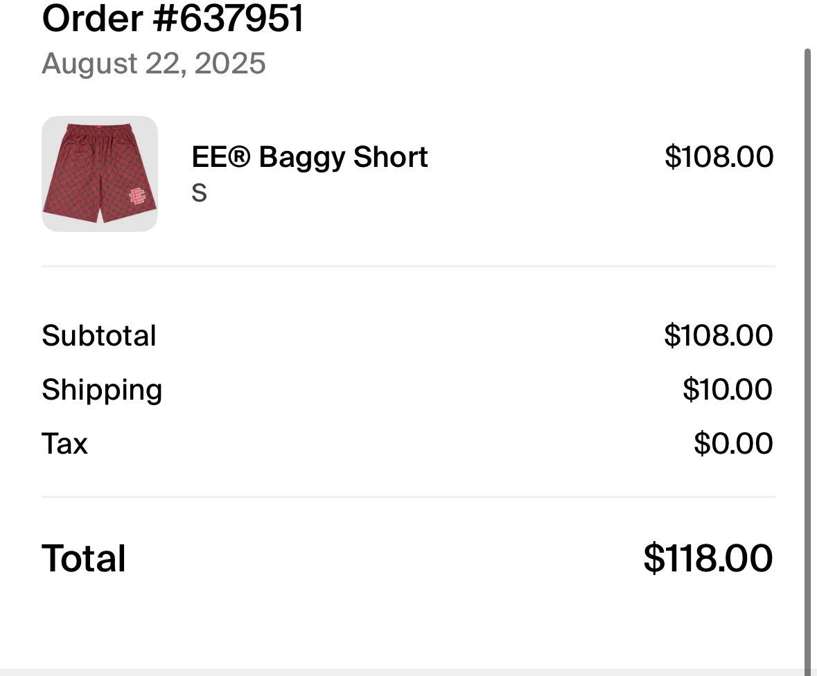 Eric Emanuel EE Baggy shorts - Small Size US 30 / EU 46 - 3 Thumbnail