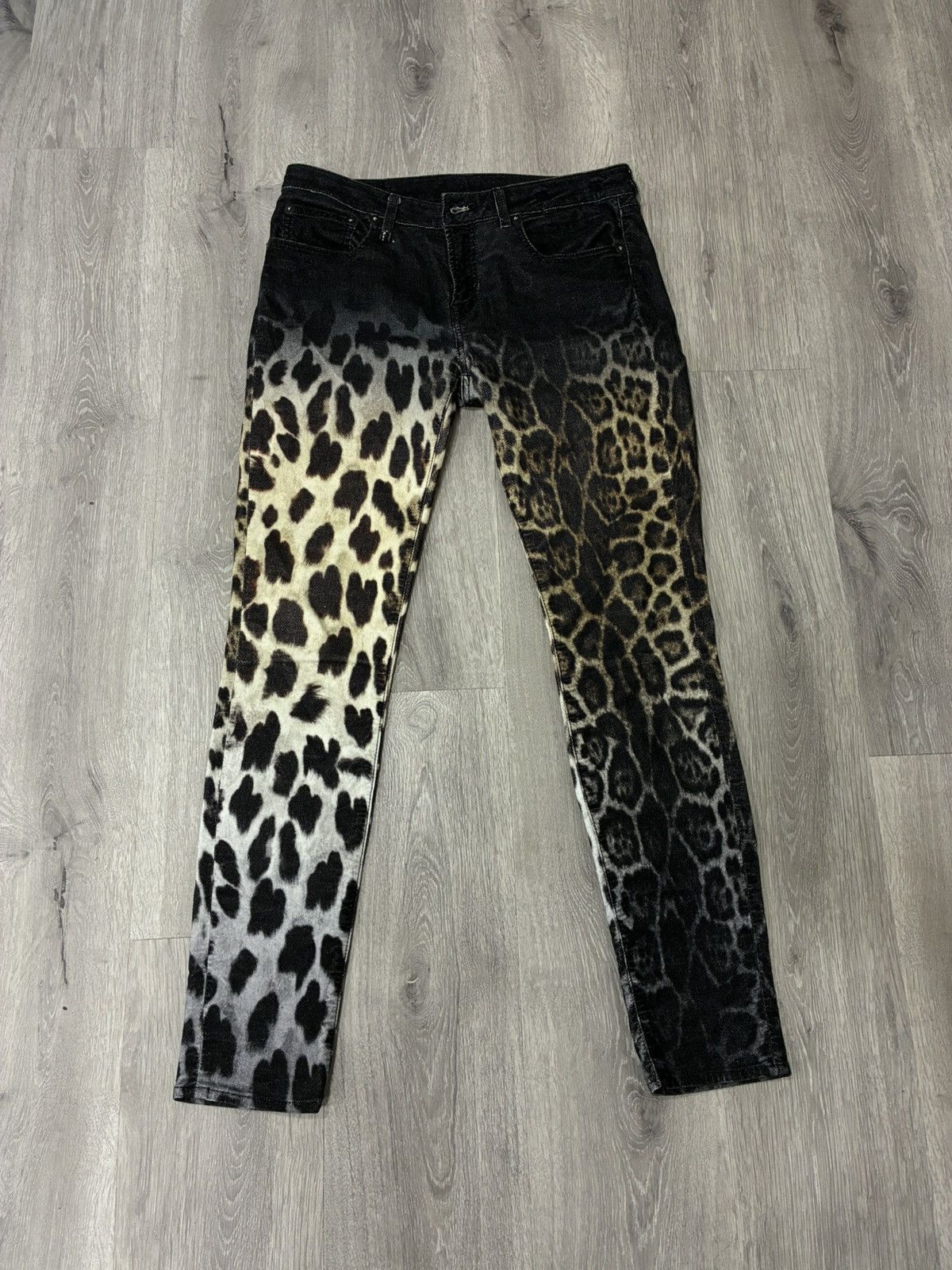 R13 Alison Skinny Leopard Jeans. Size 29 Size 29" - 7 Thumbnail