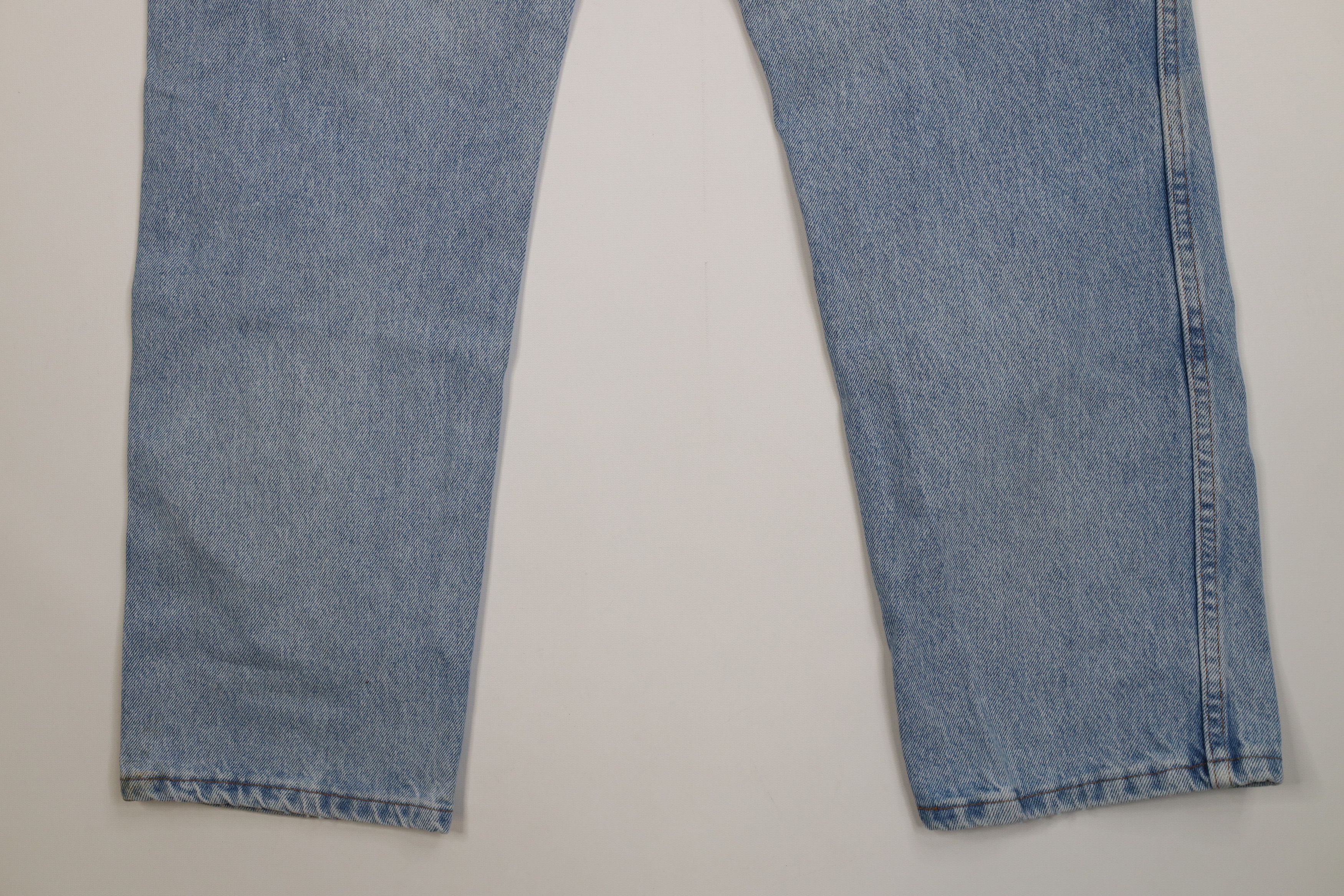 Vintage Vintage 90s Streetwear Straight Leg Denim Jeans Blue Cotton Size US 34 / EU 50 - 13 Thumbnail