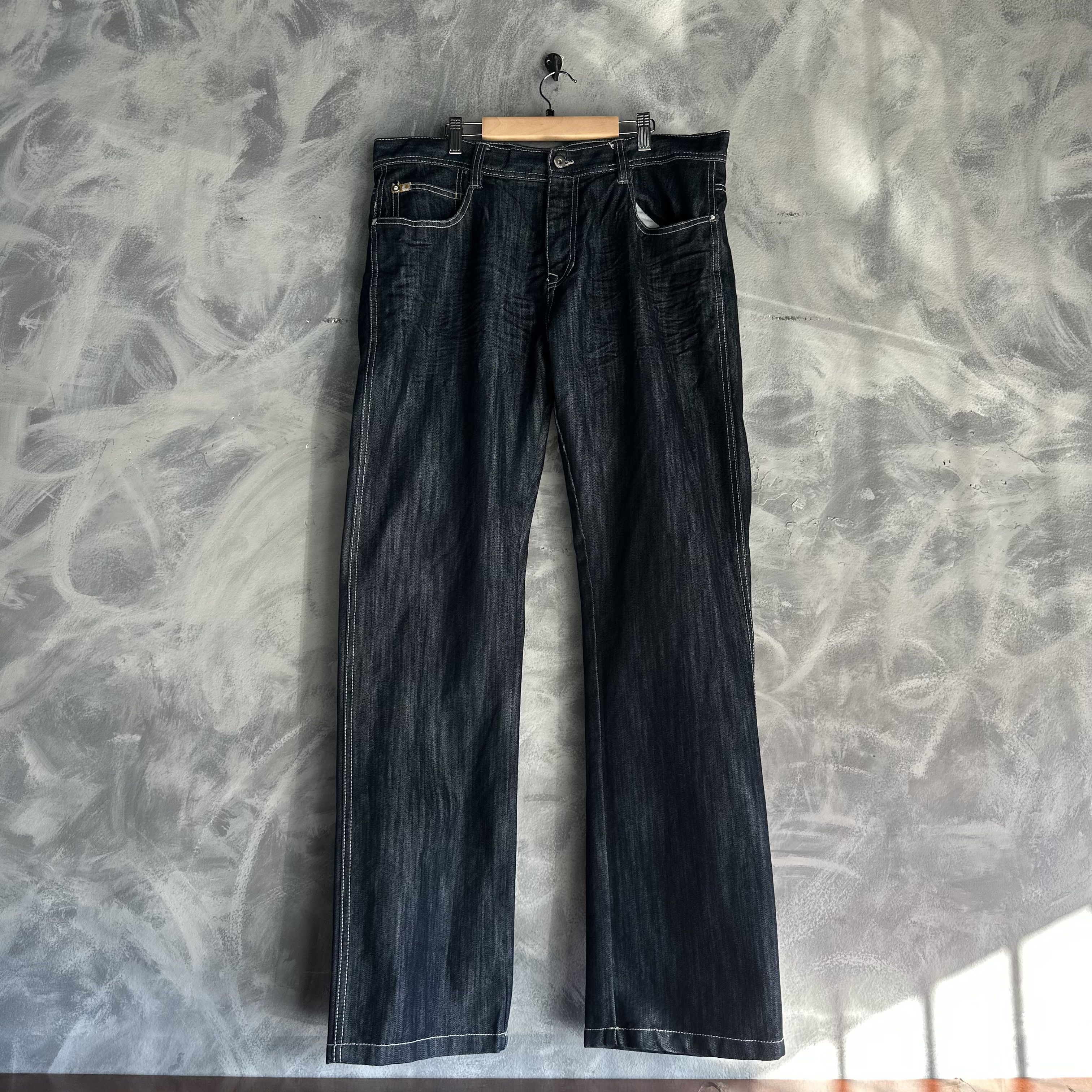 Southpole Vintage Y2k Southpole Wide Leg Jeans Mens 36x32 Gold Tab Size US 36 / EU 52 - 2 Thumbnail