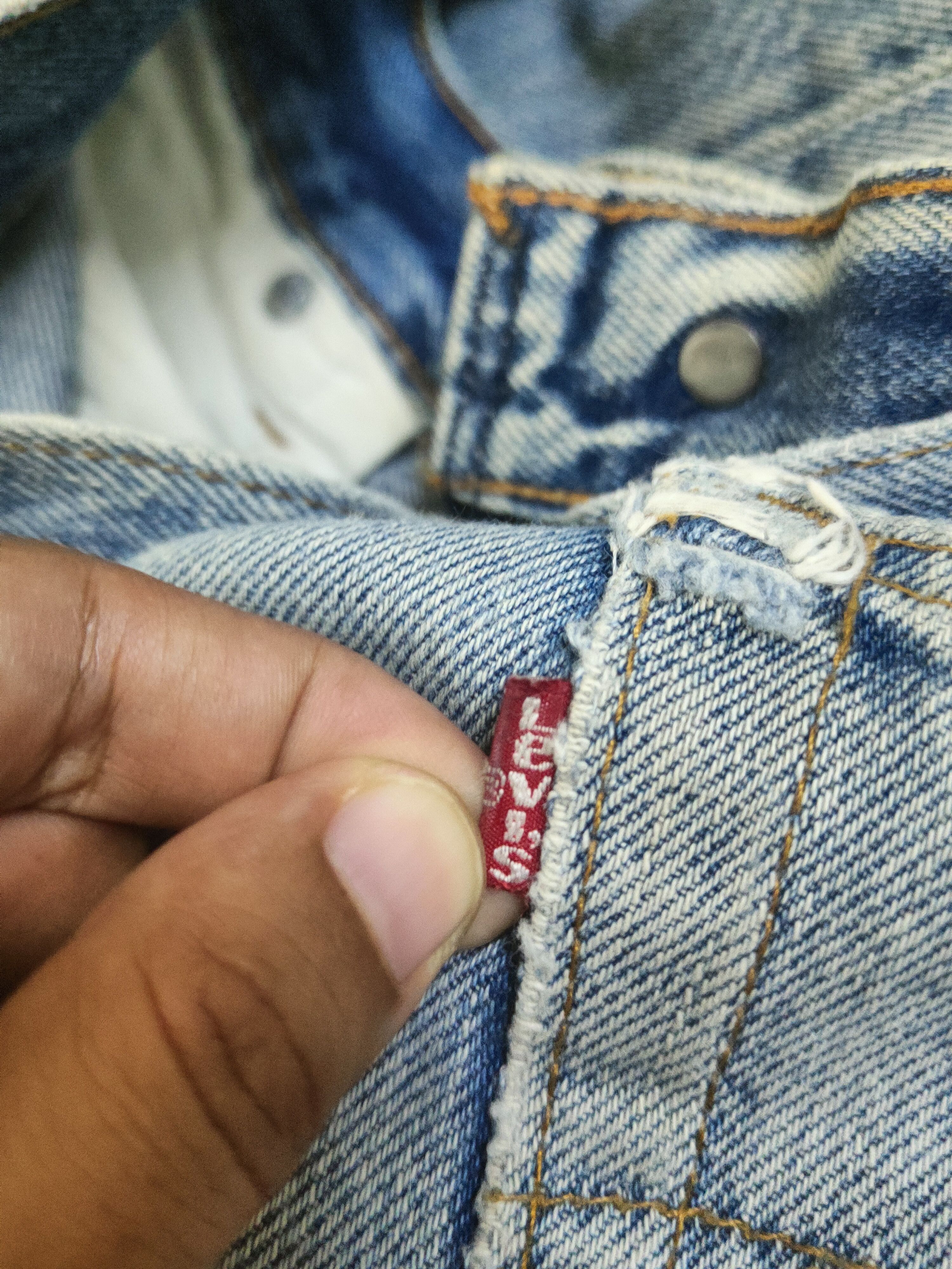 Levi's DL 80' Levi's Blue Distressed Ripped Jeans #W2268 Size US 36 / EU 52 - 15 Thumbnail