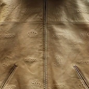 Pelle Pelle Pelle Pelle Marc Buchanan Beige Fur Embossed Logo Jacket Size US L / EU 52-54 / 3 - 3 Thumbnail