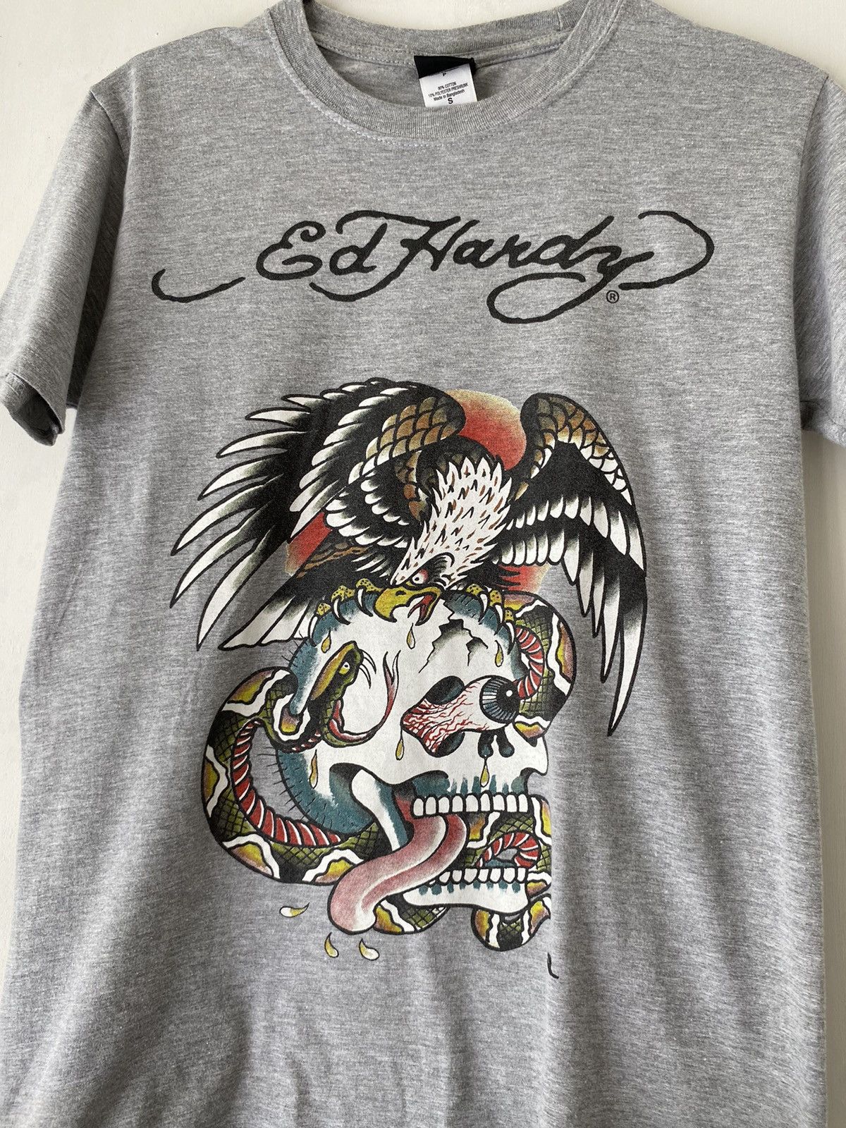 Ed Hardy × Vintage Vintage Ed Hardy T-shirt Size US S / EU 44-46 / 1 - 2 Thumbnail