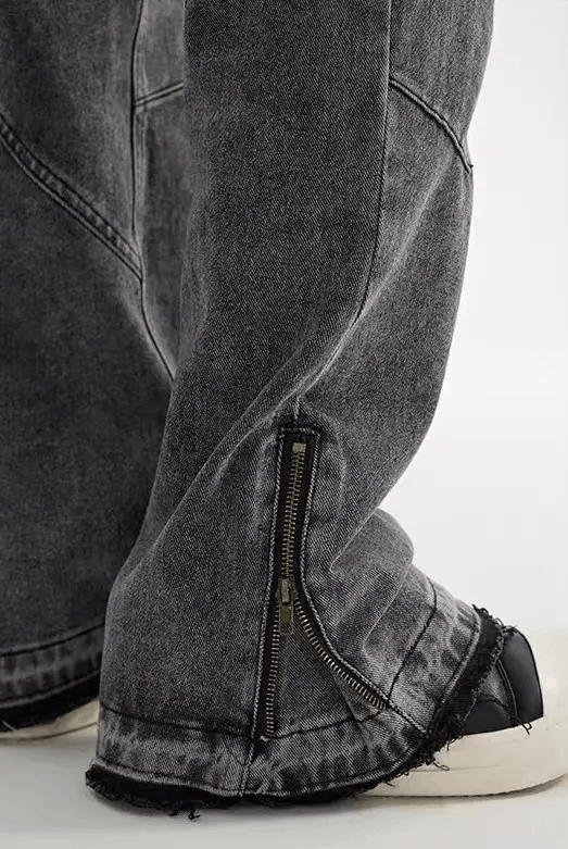 Japanese Brand × Jean Vintage high street washed loose ripped jeans Size US 34 / EU 50 - 7 Thumbnail
