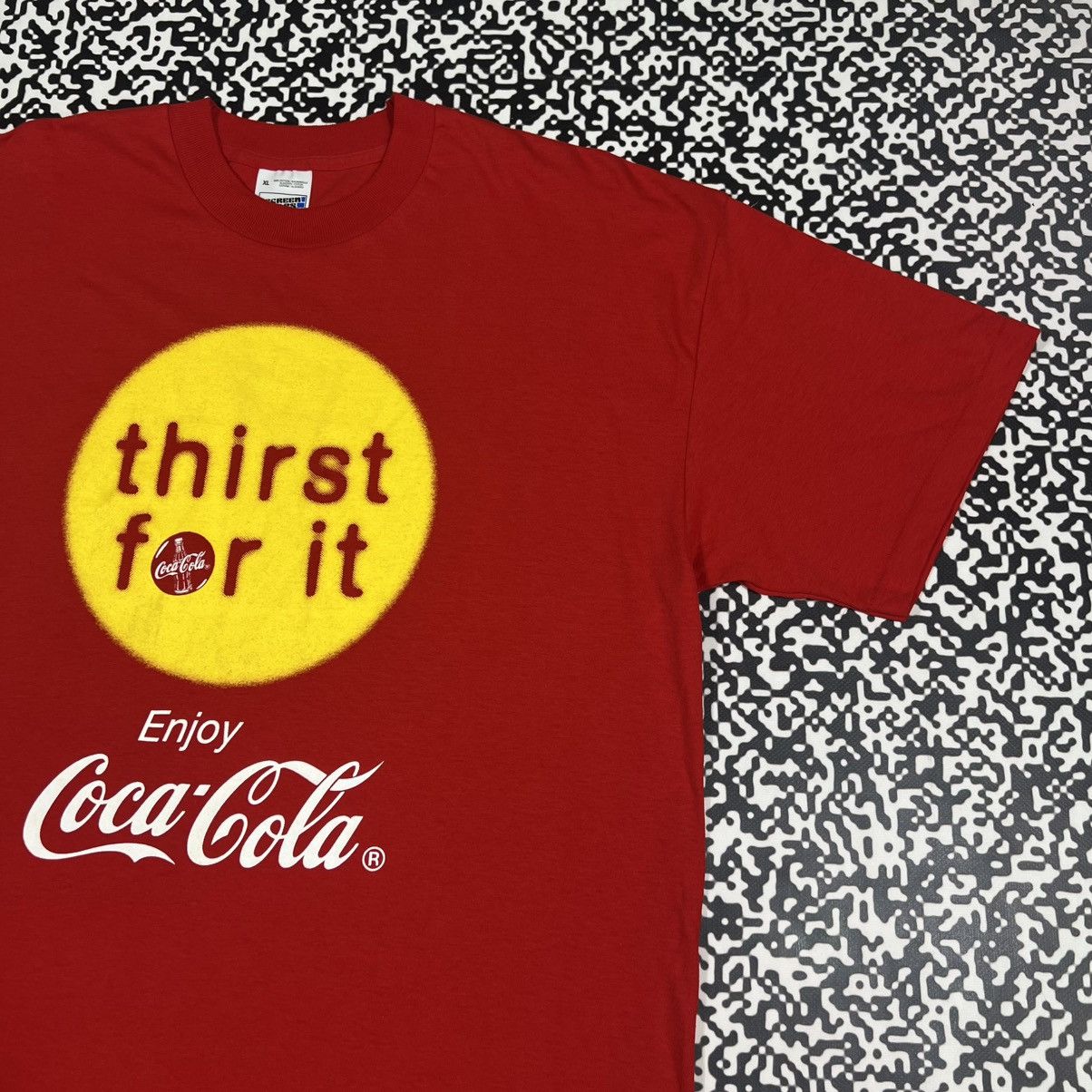 Coca Cola Vintage 90s COCA COLA COLE Single Stitch T-shirt Retro Style Size US XL / EU 56 / 4 - 5 Thumbnail