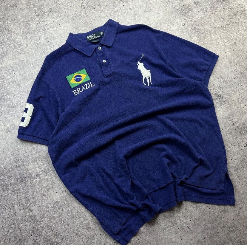 Polo Ralph Lauren Chief Keef Polo Ralph Lauren Brazil Polo Shirt Size US XXL / EU 58 / 5 - 1 Thumbnail