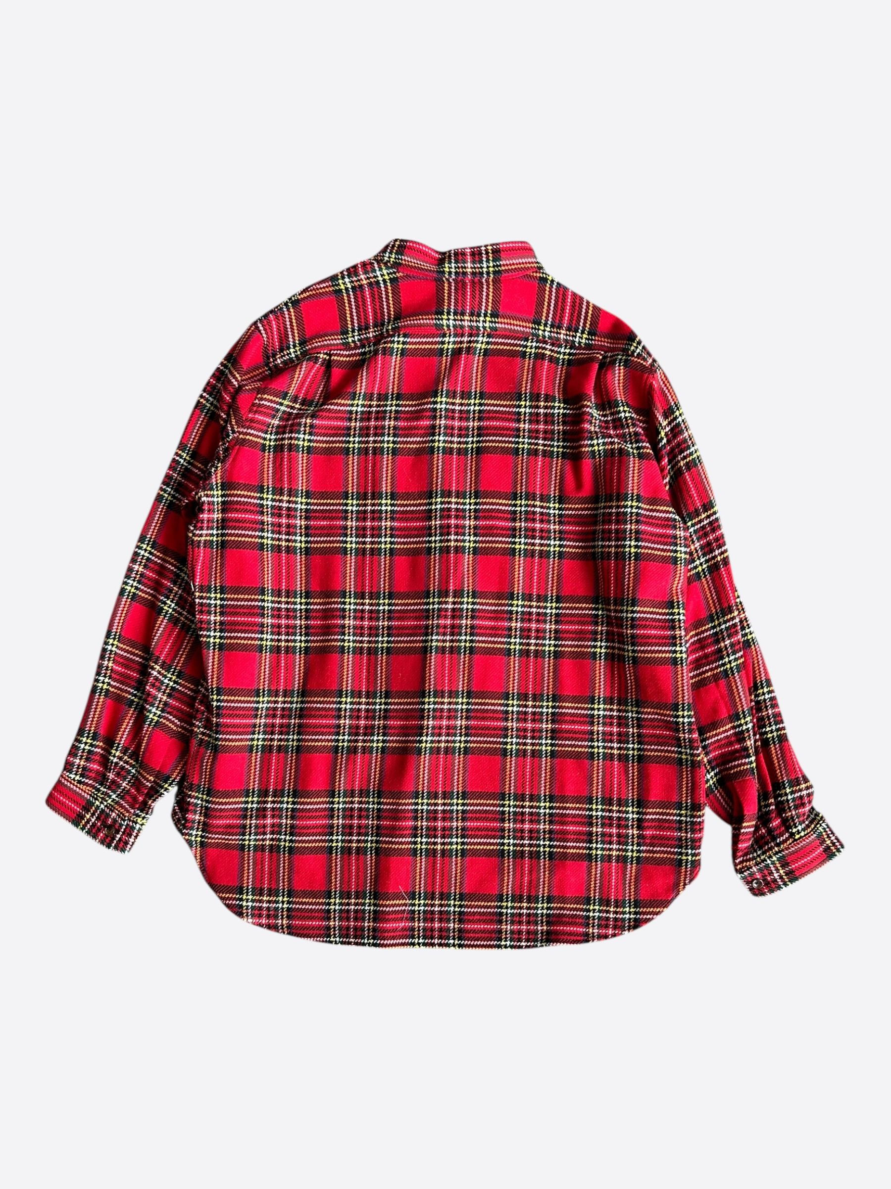 Gucci Gucci Red Plaid Checked Flannel Shirt Size US XXL / EU 58 / 5 - 2 Thumbnail