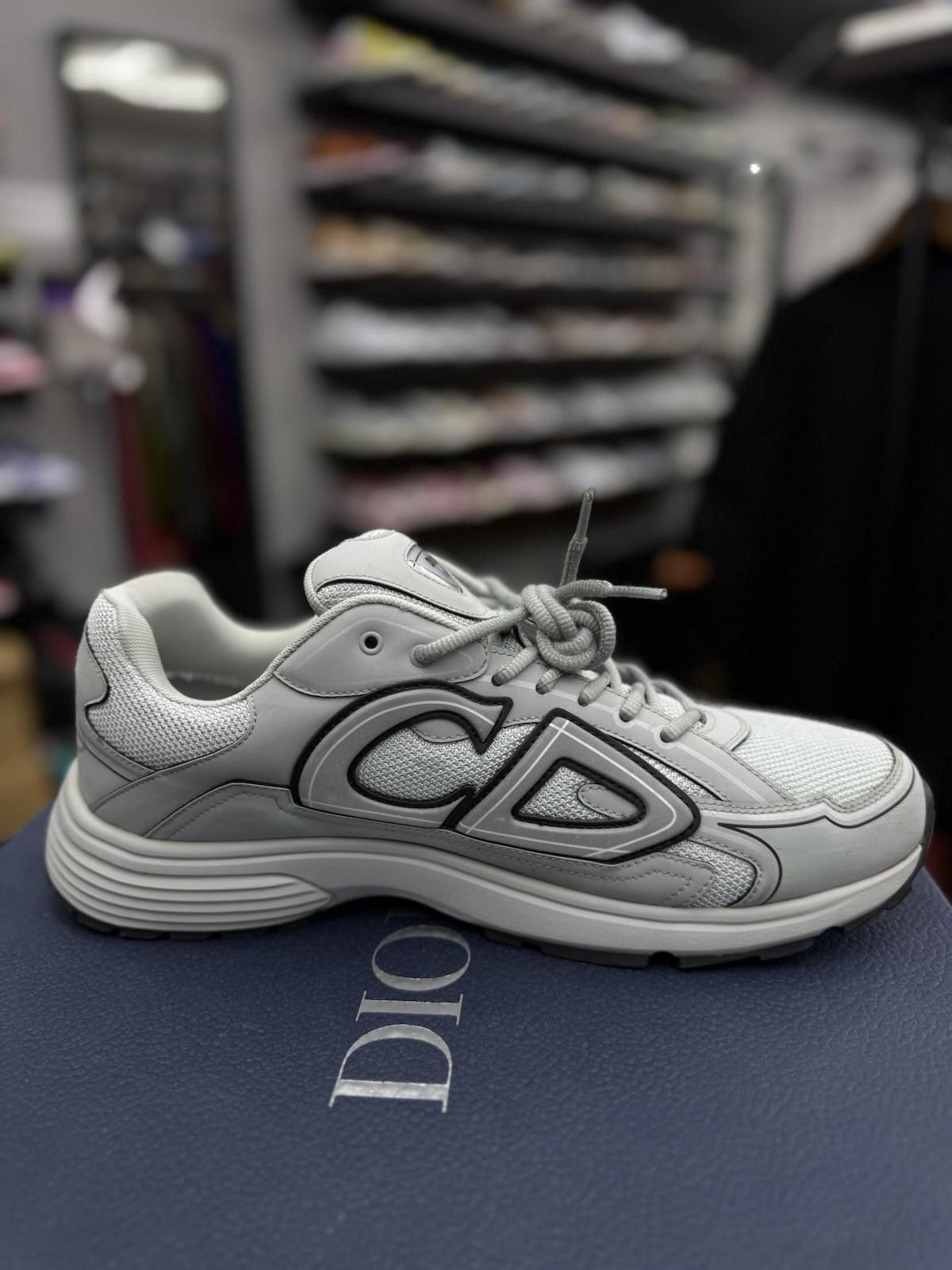 Dior Size 46EU / 13US - Dior B30 Grey Sneakers Retail $1200 Size US 13 / EU 46 - 4 Thumbnail