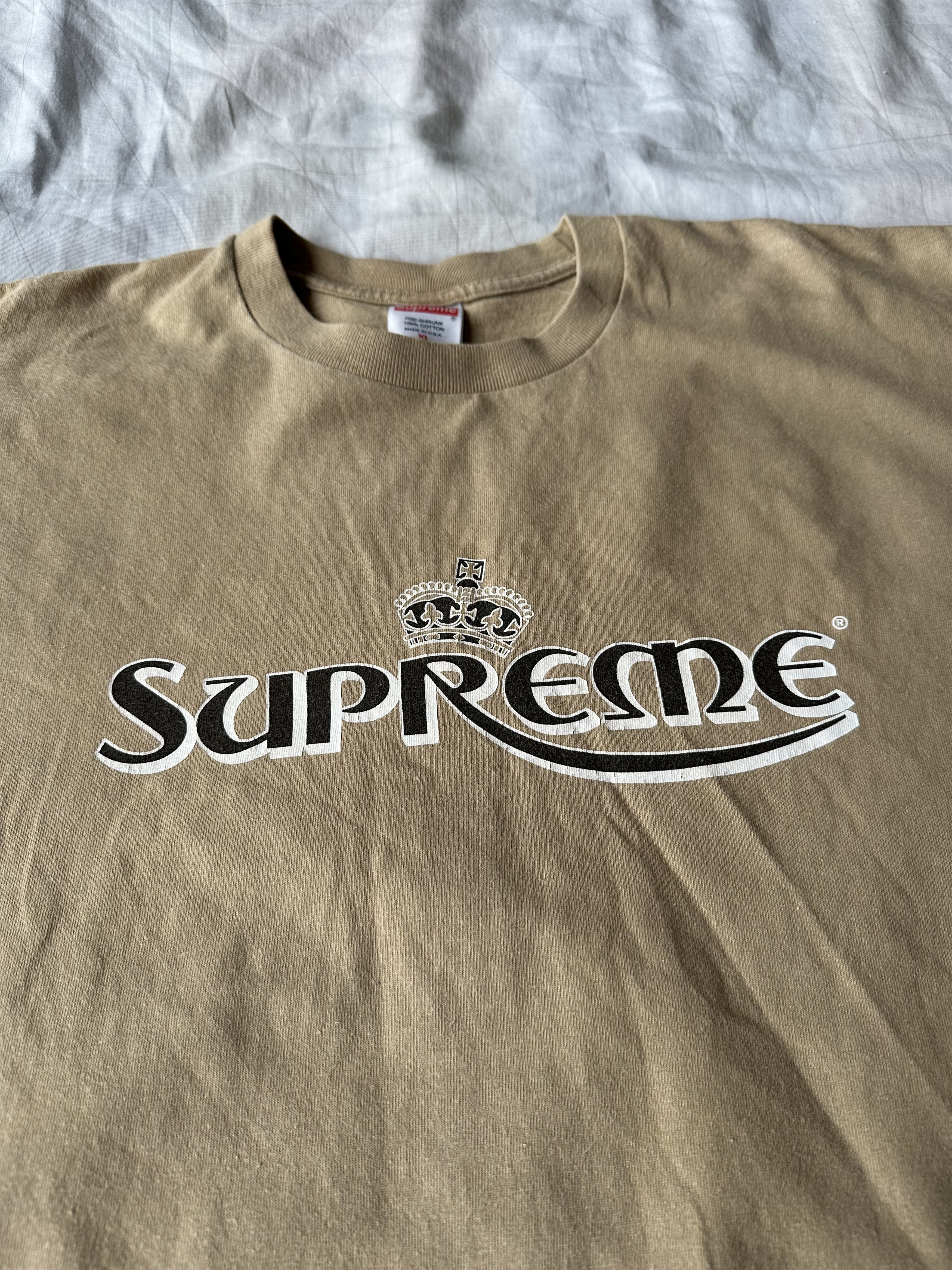 Supreme SS23 Supreme Crown Tee Khaki/Sand Size US XL / EU 56 / 4 - 2 Thumbnail