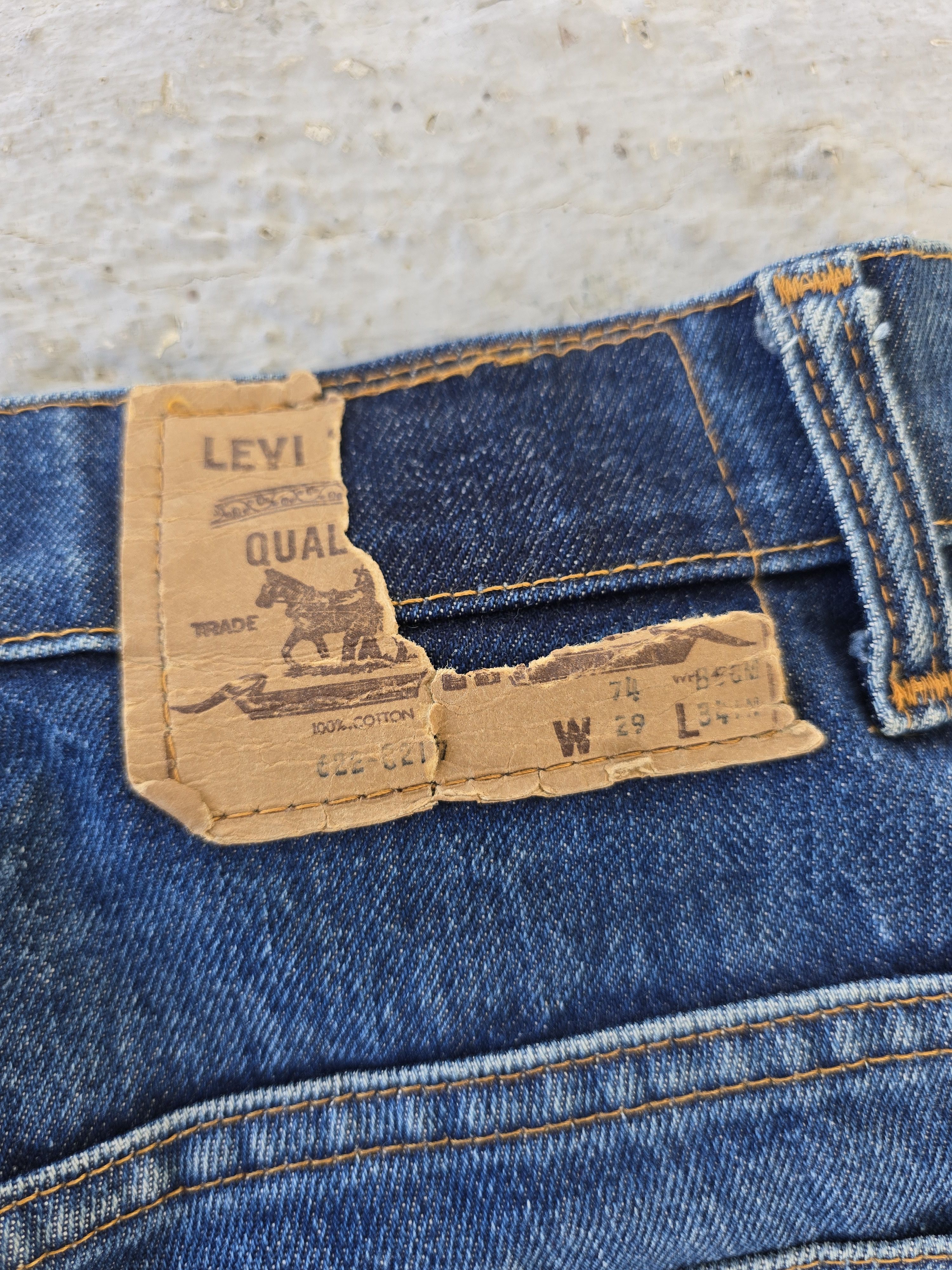 Levi's Vintage 70s Levis Orange Tab Bell Bottom Denim Size US 28 / EU 44 - 7 Thumbnail