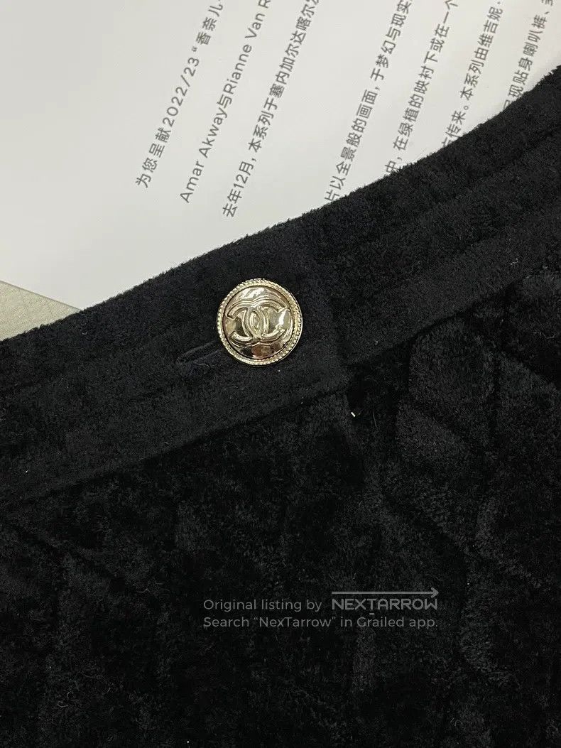 Chanel Chanel Equestrian series black diamond checkered skirt sho Size 26" / US 2 / IT 38 - 3 Thumbnail