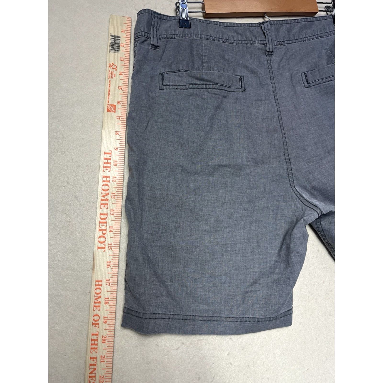 Prana Prana Men Shorts 35x8 Gray Lightweight Chino Breathable Pockets Logo Preppy Flexible Regular Cotton Blend Microfiber Casual Outdoor Hiking Size US 35 - 7 Thumbnail