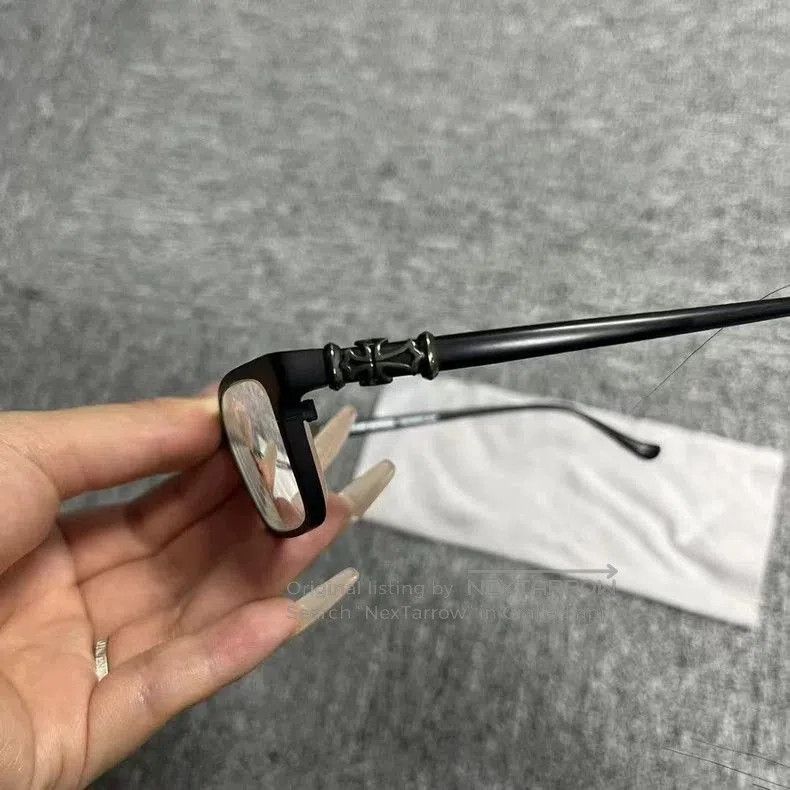 Chrome Hearts Chrome Hearts Black Alloy Cross Glasses. Size ONE SIZE - 6 Thumbnail