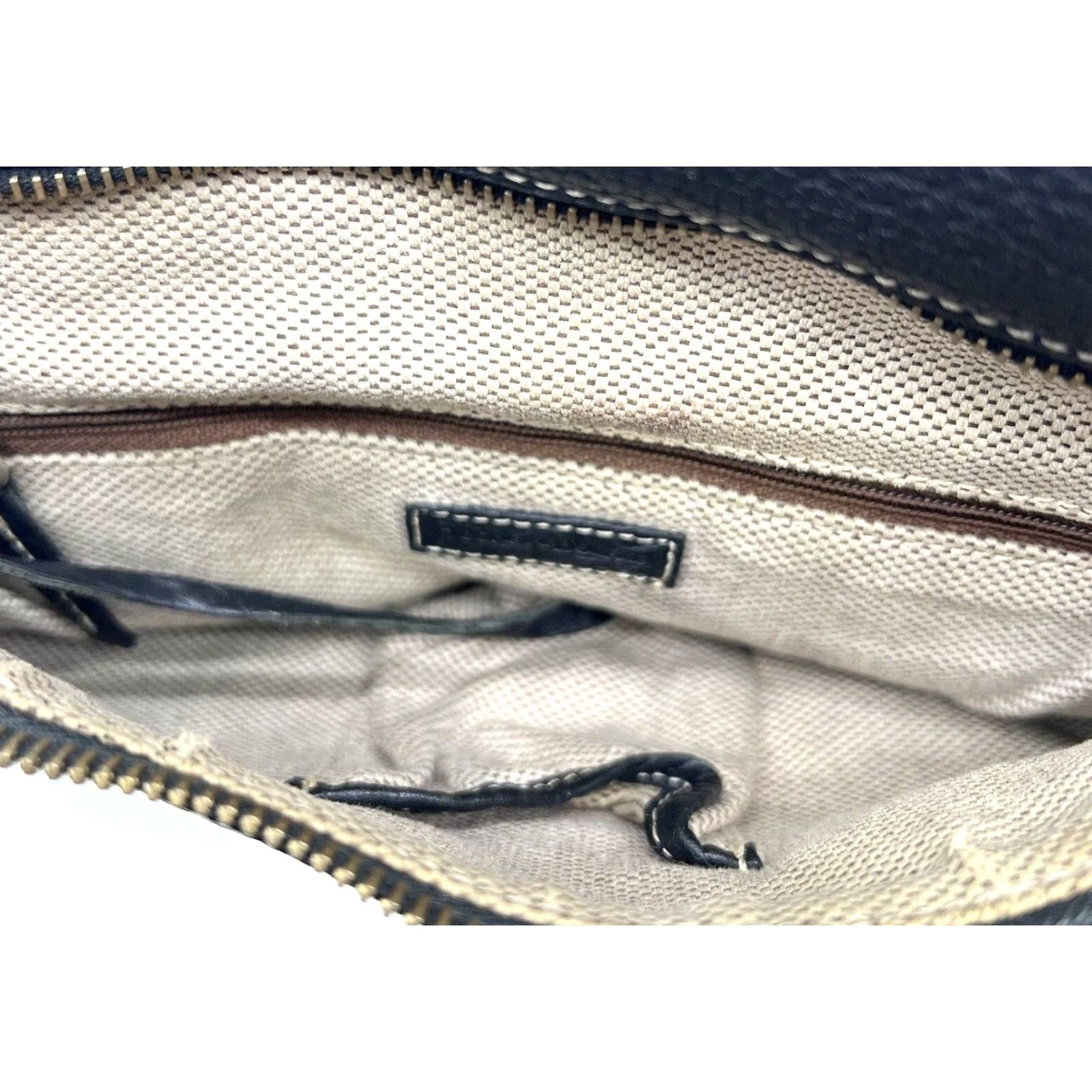 Dooney & Bourke VINTAGE Dooney & Bourke Backpack Women Medium Pebble Leather Black Gray Pebbled Bag Size ONE SIZE - 5 Thumbnail