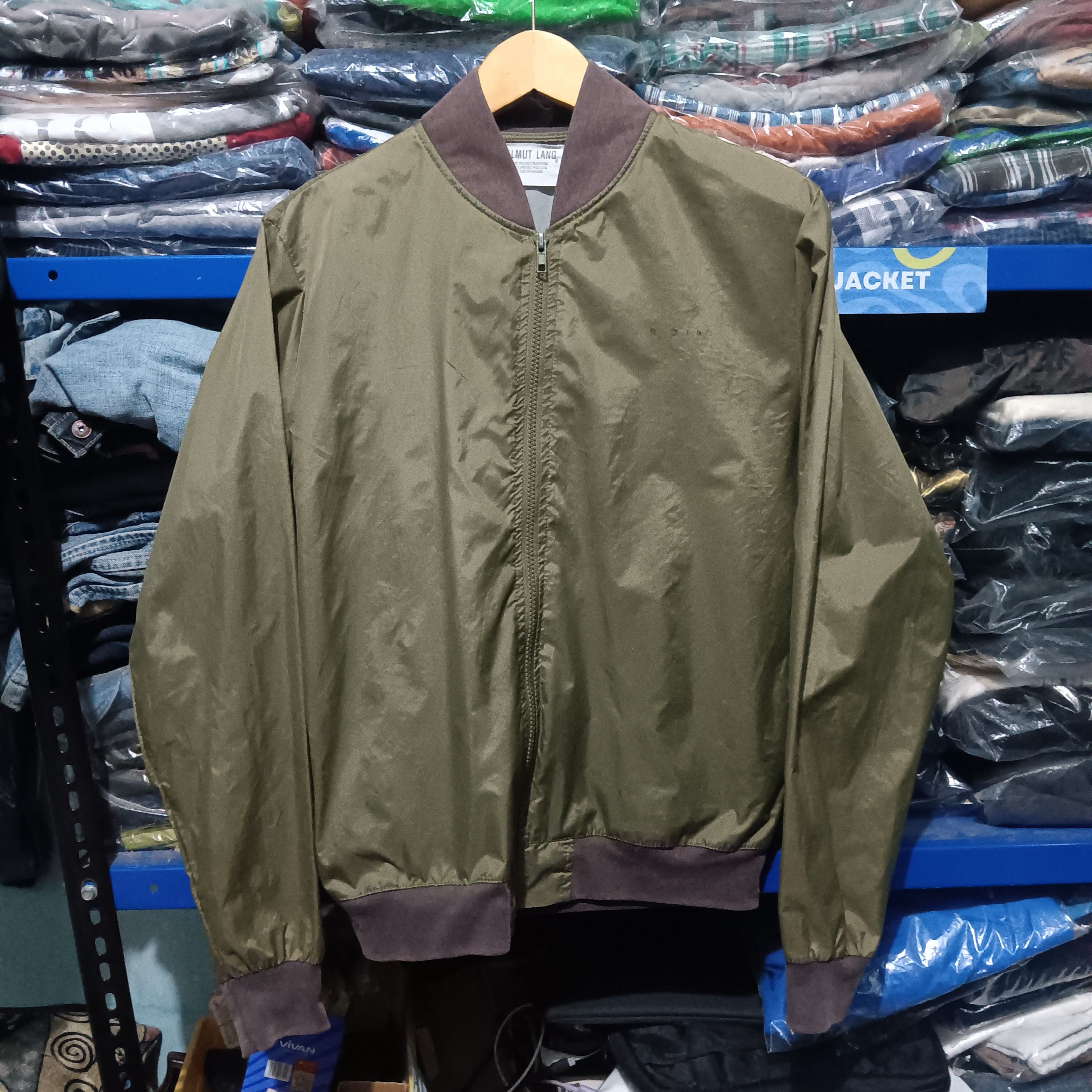 Helmut lang paris backstage staff bomber jacket