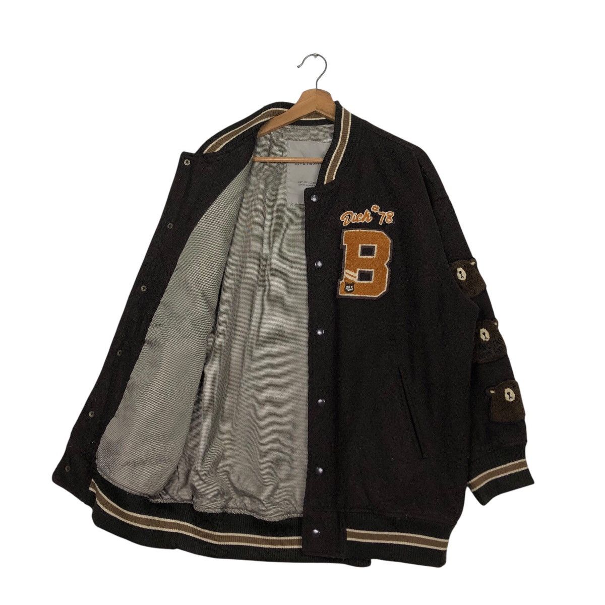 Hysteric Glamour 📌Vintage Bomber Jacket Wool Rivet & Surge Big Logo Design Size US M / EU 48-50 / 2 - 12 Thumbnail