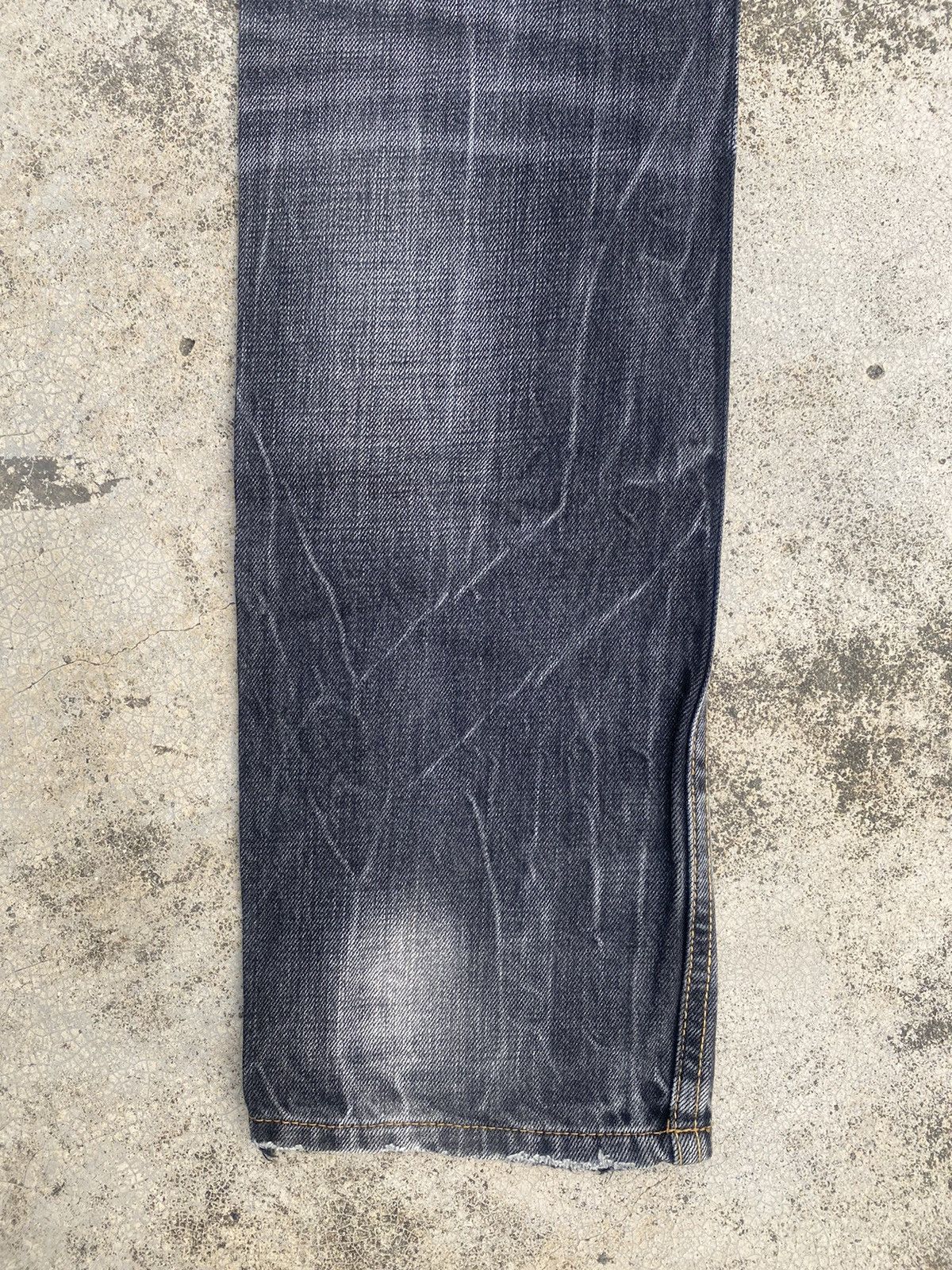 If Six Was Nine Japanese Brand Semantic Clawmark Straightcut Denim Jeans Size US 31 - 24 Thumbnail