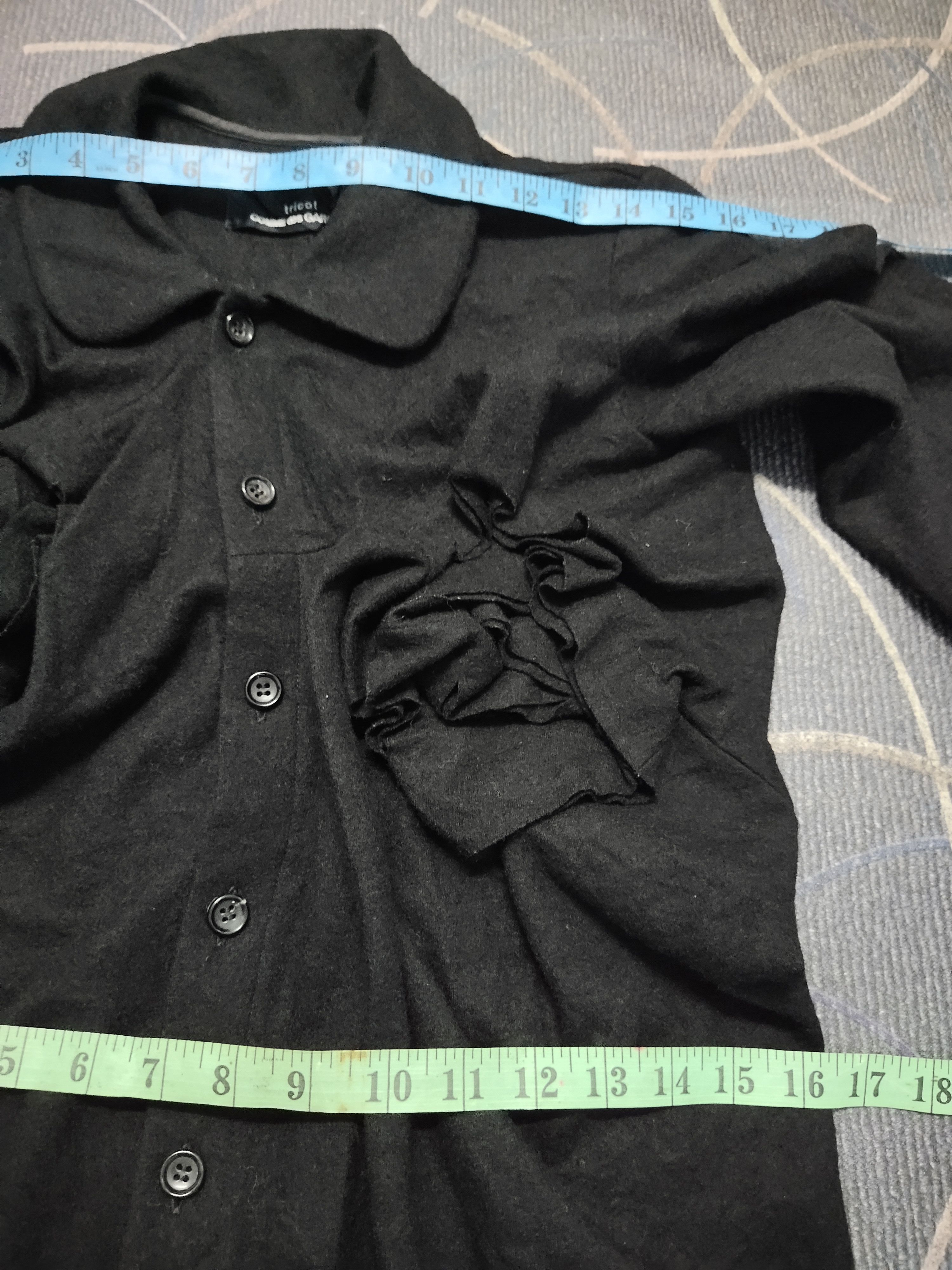 Comme des Garcons × Vintage AD1997 Tricot Comme Des Garçons Wool Top Cropped Size ONE SIZE - 11 Thumbnail