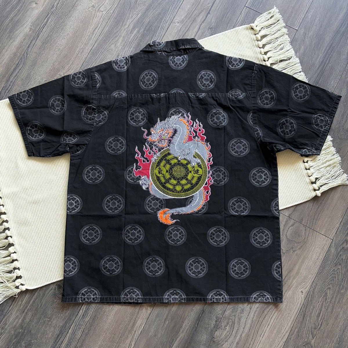 Other Vintage 90’s Street Savy USA Japan Dragon Black Shirt Size US XL / EU 56 / 4 - 1 Thumbnail