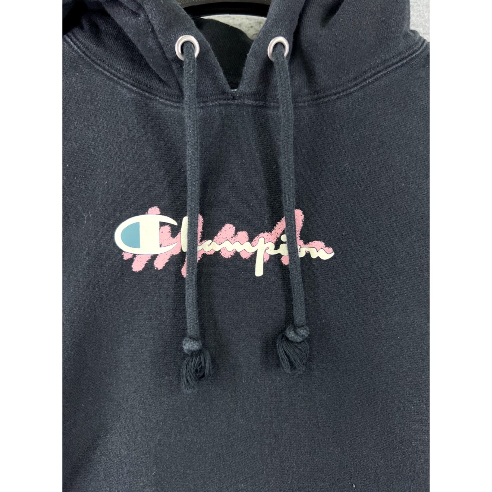 Champion Champion Hoodie Extra Large Black Pullover Pocket Reverse Weave READ Womens Size XL / US 12-14 / IT 48-50 - 6 Thumbnail