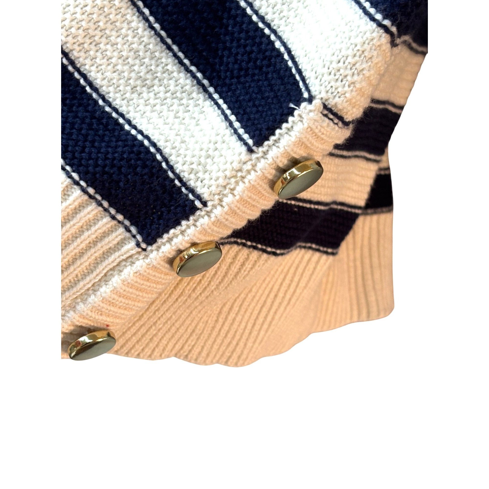 Charter Club Charter Club Striped Boat-Neck Sweater, Cream/ Admiral Blue, Size S / US 4 / IT 40 - 6 Thumbnail