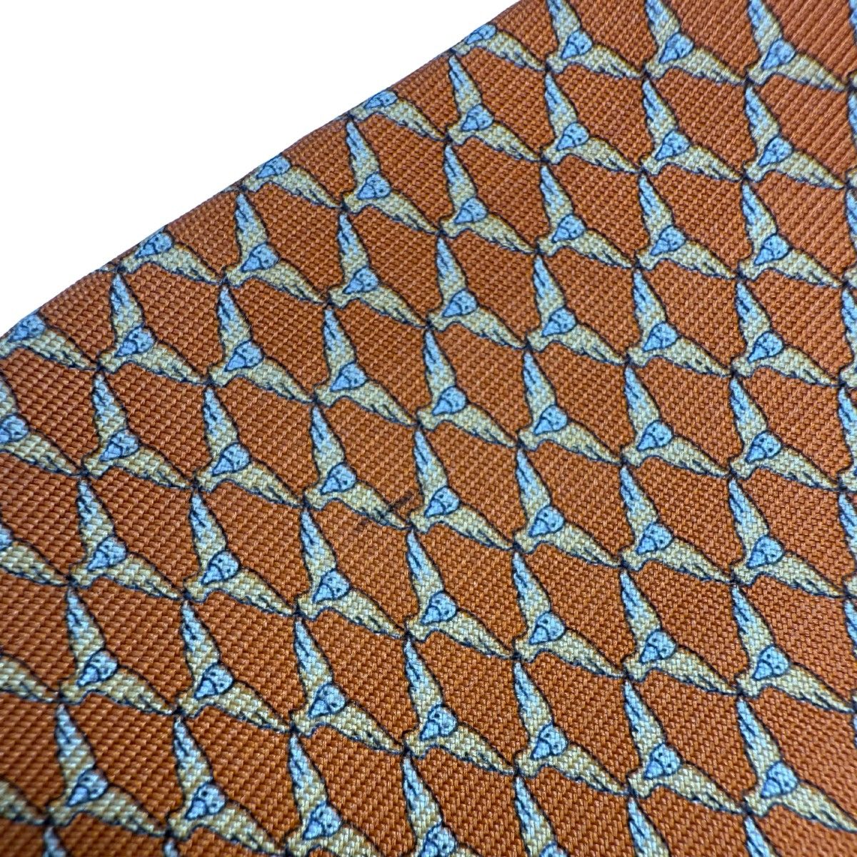 Salvatore Ferragamo Salvatore Ferragamo Silk Tie, Orange, Made in Italy Size ONE SIZE - 3 Thumbnail