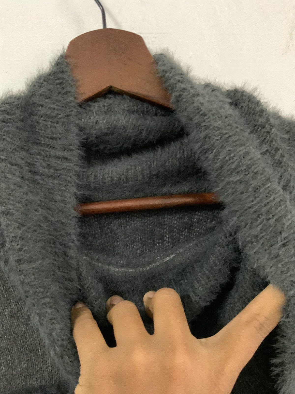 Japanese Brand Mohair Fur Avant Garde KMRii Style Winter Knitwear Sweater Size US L / EU 52-54 / 3 - 9 Thumbnail