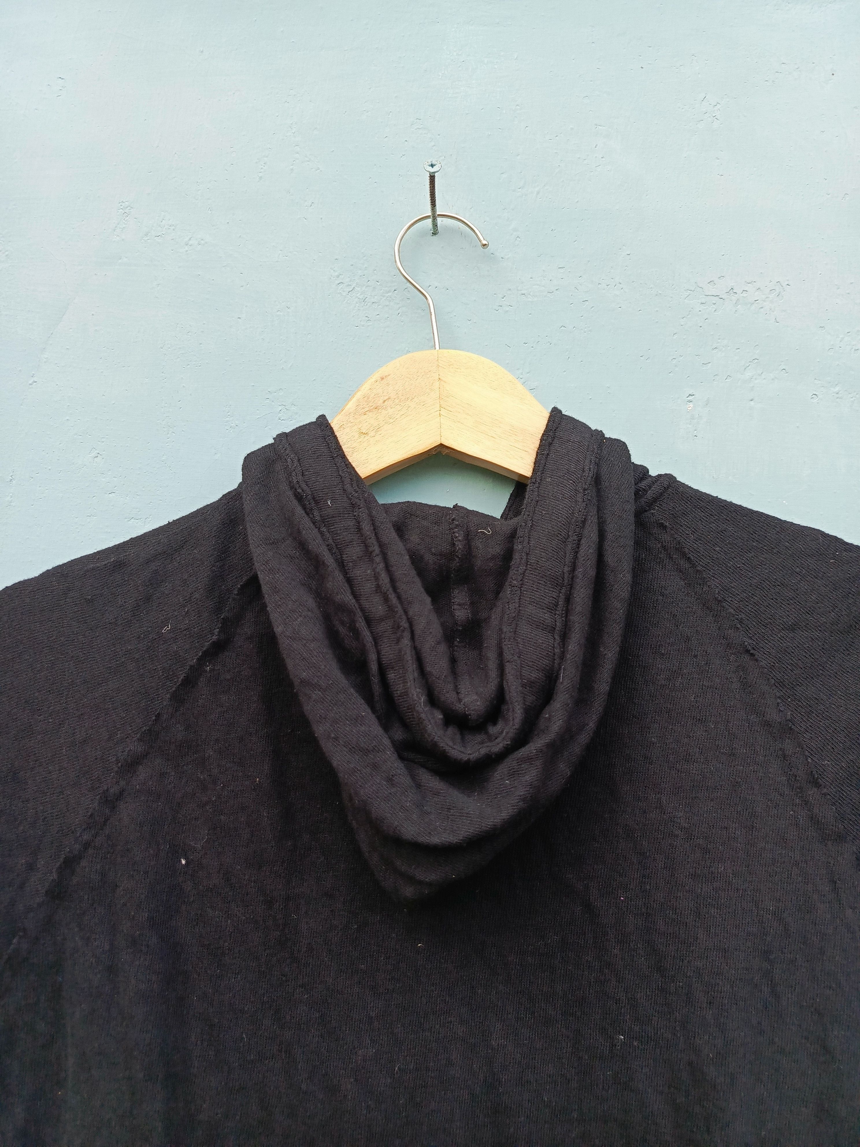 Sunao Kuwahara Sunao Kuwahara Black Hooded Top – Avant Garde Stylebrand Size M / US 6-8 / IT 42-44 - 9 Thumbnail